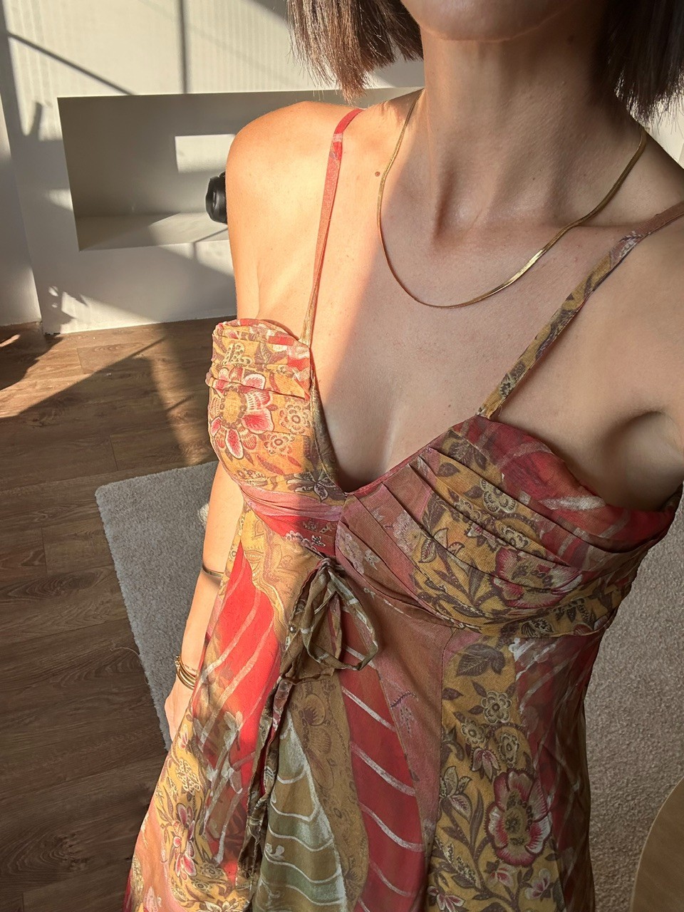 Zara Model Şifon Elbise 