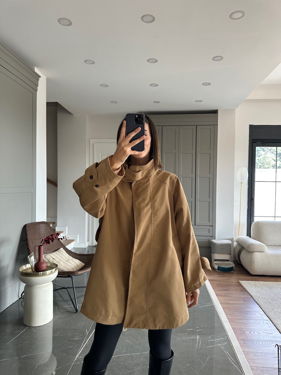 Panço Model Trençkot - Camel