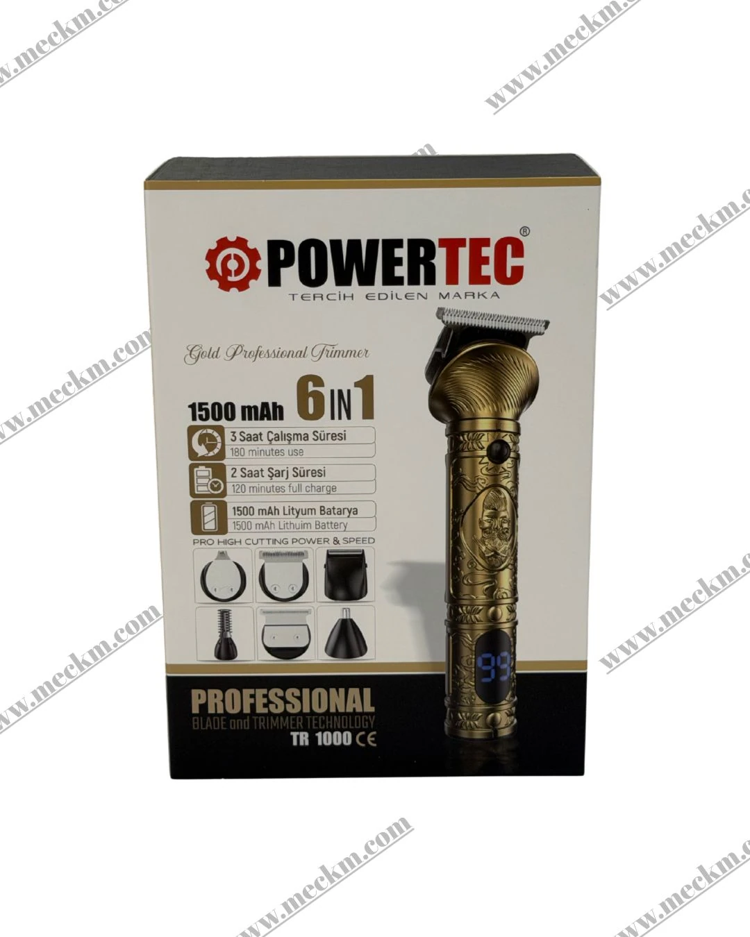 POWERTEC 6 İN 1 TIRAŞ MAKİNESİ TR-1000