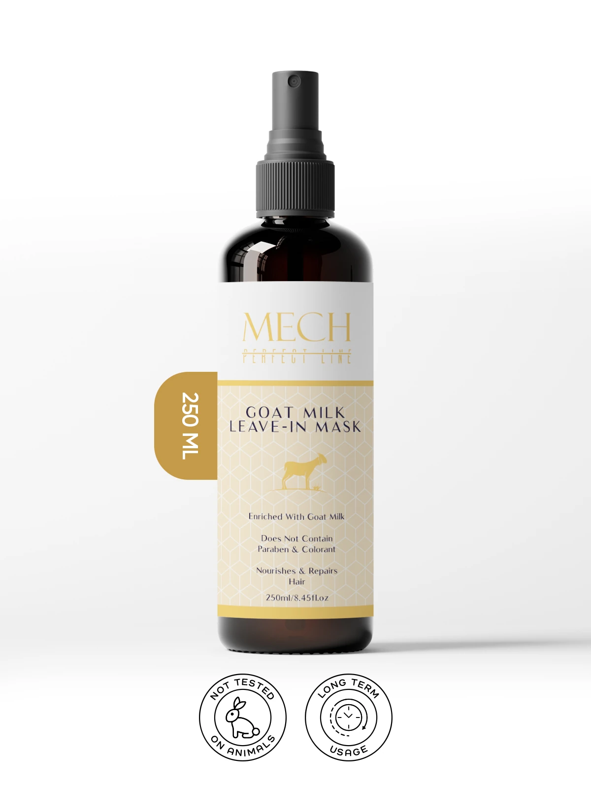 MECH PERFECT LINE KEÇİ SÜTLÜ NEMLENDİRİCİ DURULANMAYAN SAÇ BAKIM MASKESİ 250 ml