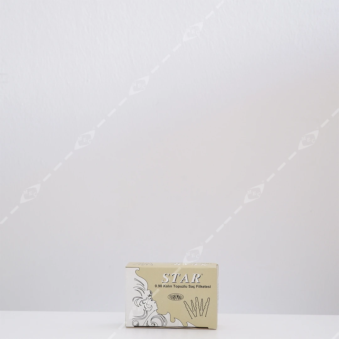 STAR SİYAH SAÇ FİRKETESİ KALIN 0.90 150 ‘Lİ