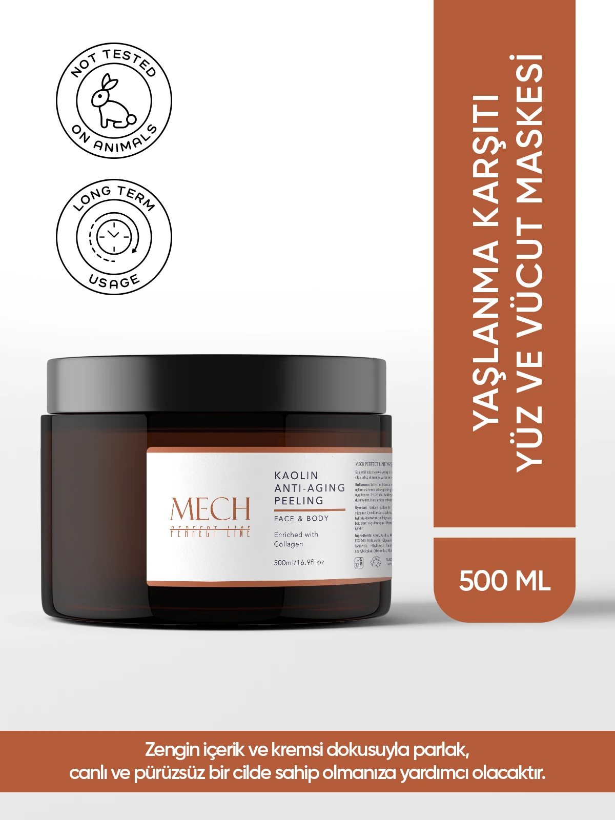 MECH PERFECT LINE YAŞLANMA KARŞITI YÜZ & VÜCUT MASKESİ 500 ml