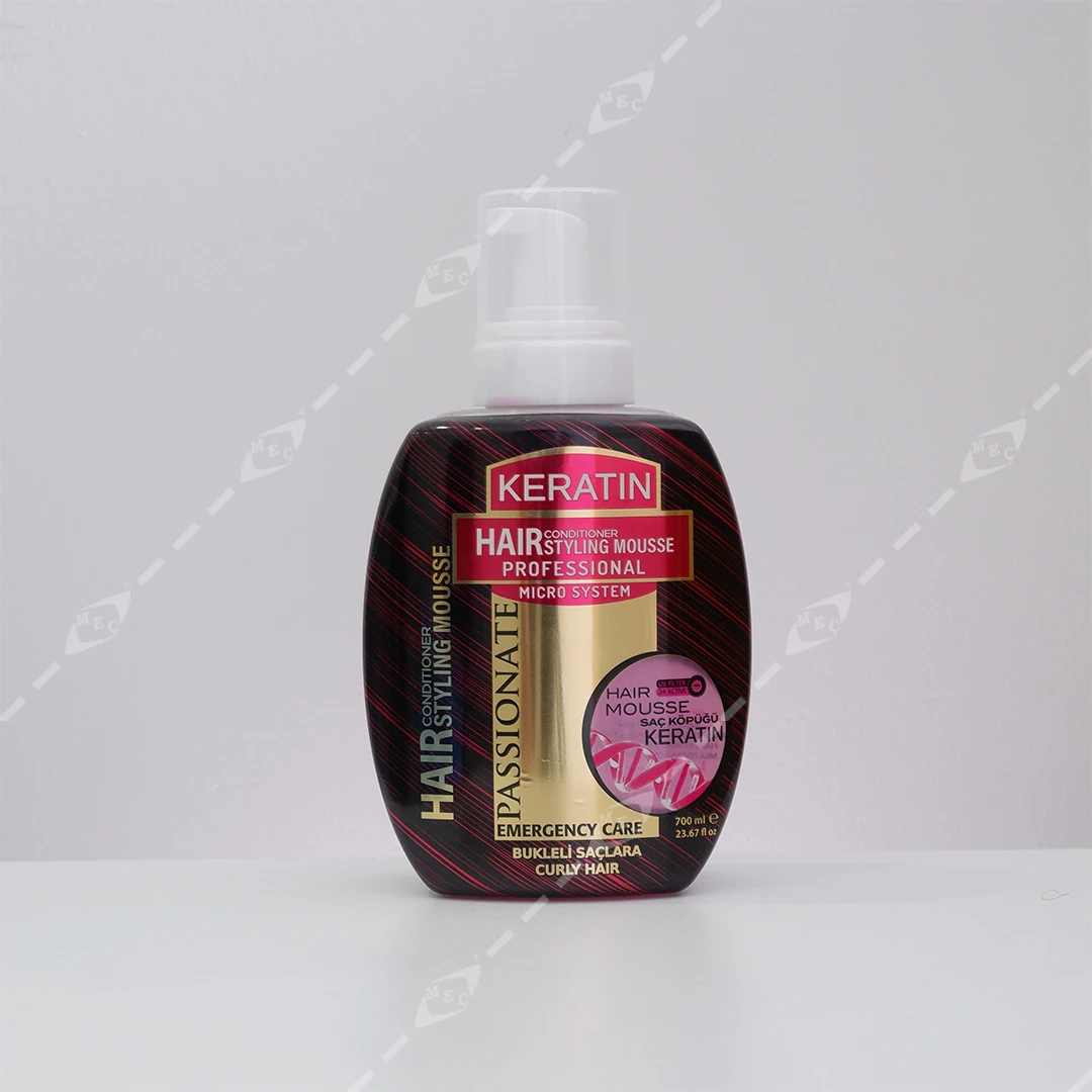 PASSIONATE  BUKLELİ SAÇLAR  İÇİN KERATİN SAÇ ŞEKİLLENDİRİCİ KÖPÜK 700 ml