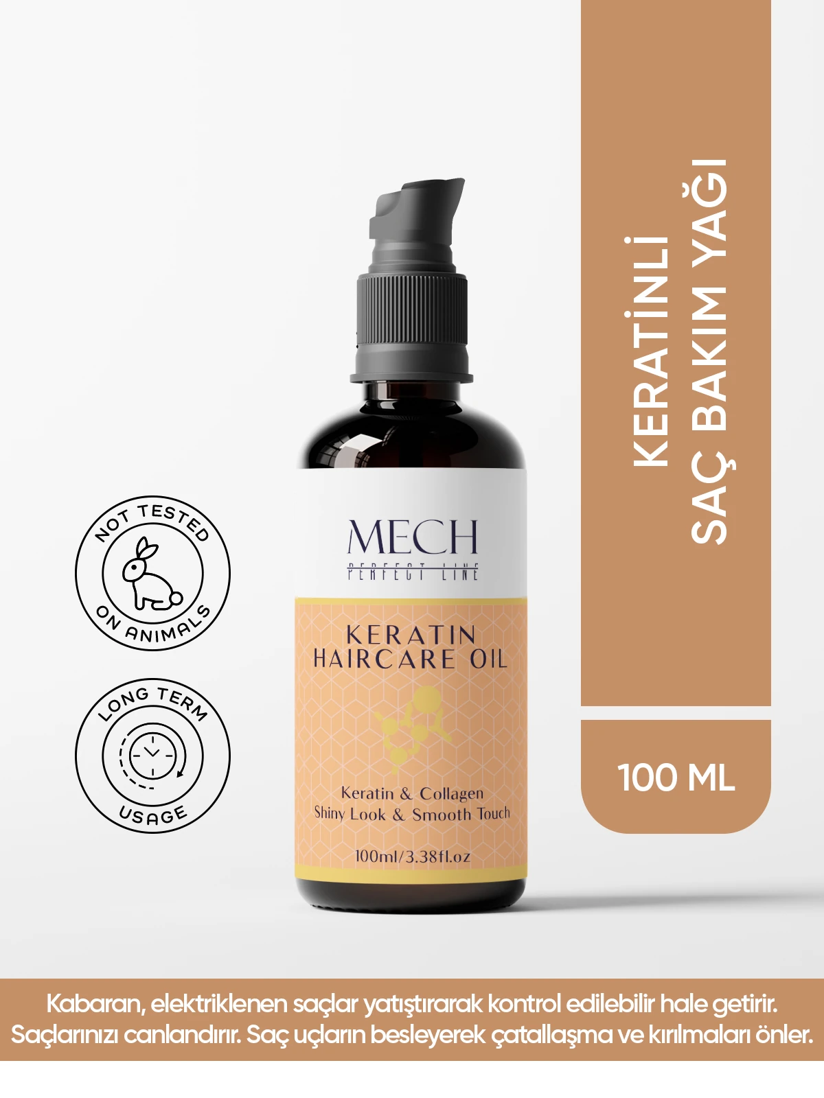 MECH PERFECT LINE KERATİNLİ SAÇ BAKIM YAĞI 100 ml