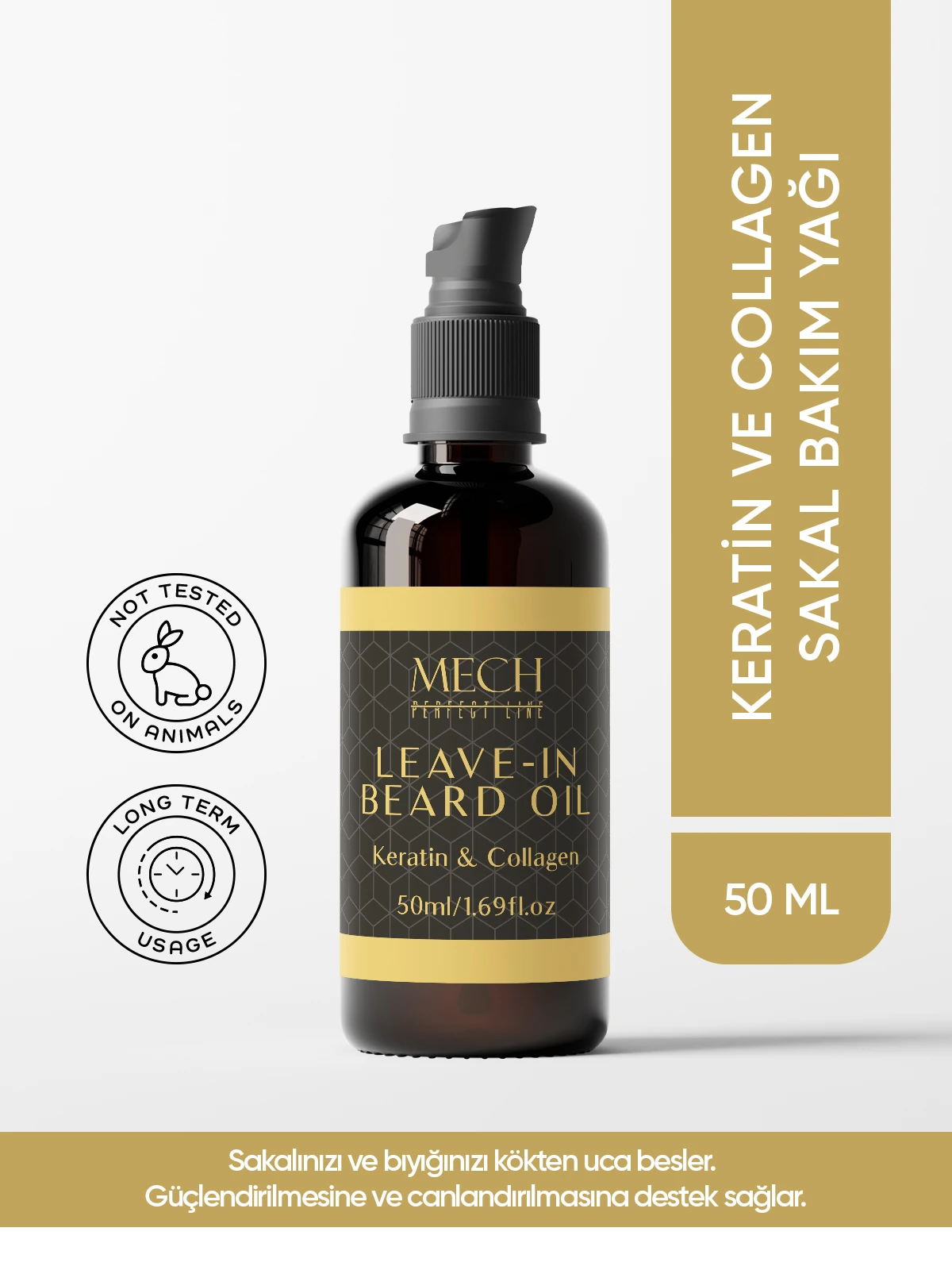 MECH PERFECT LINE KERATİN VE COLLAGEN SAKAL BAKIM YAĞI 50 ml