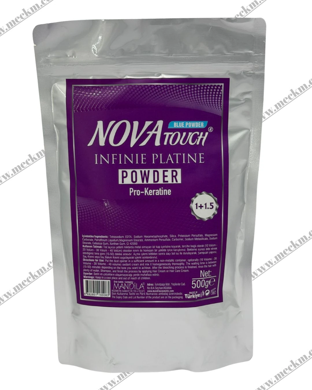 NOVA TOUCH TOZ SAÇ AÇICI MAVİ PRO KERATİN 500 GR 