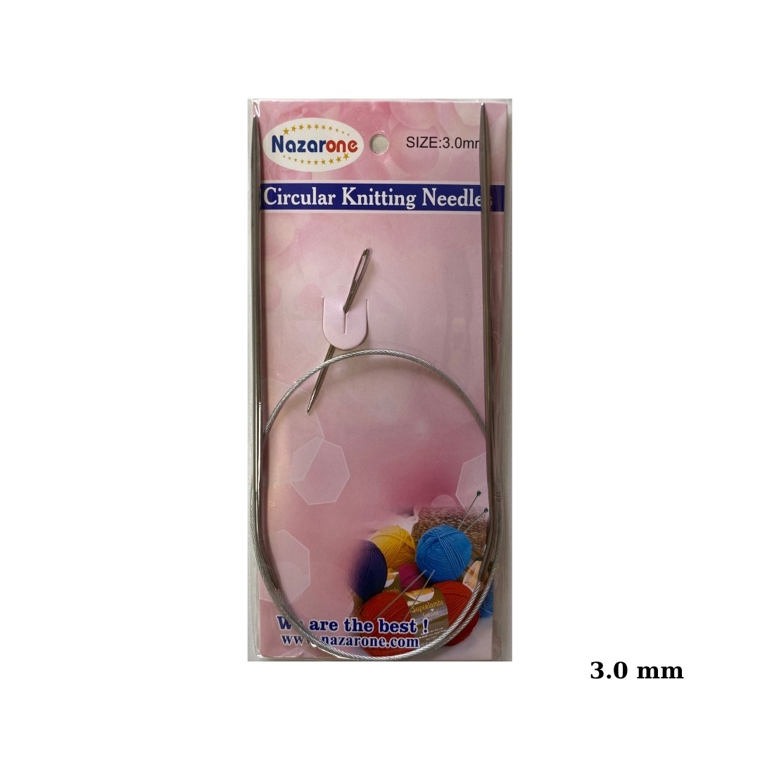 Nazarone Çelik Misinalı Şiş 60 Cm - 3.0 mm image