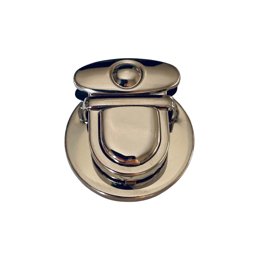 Oval Metal Çanta Kilidi - Gümüş image