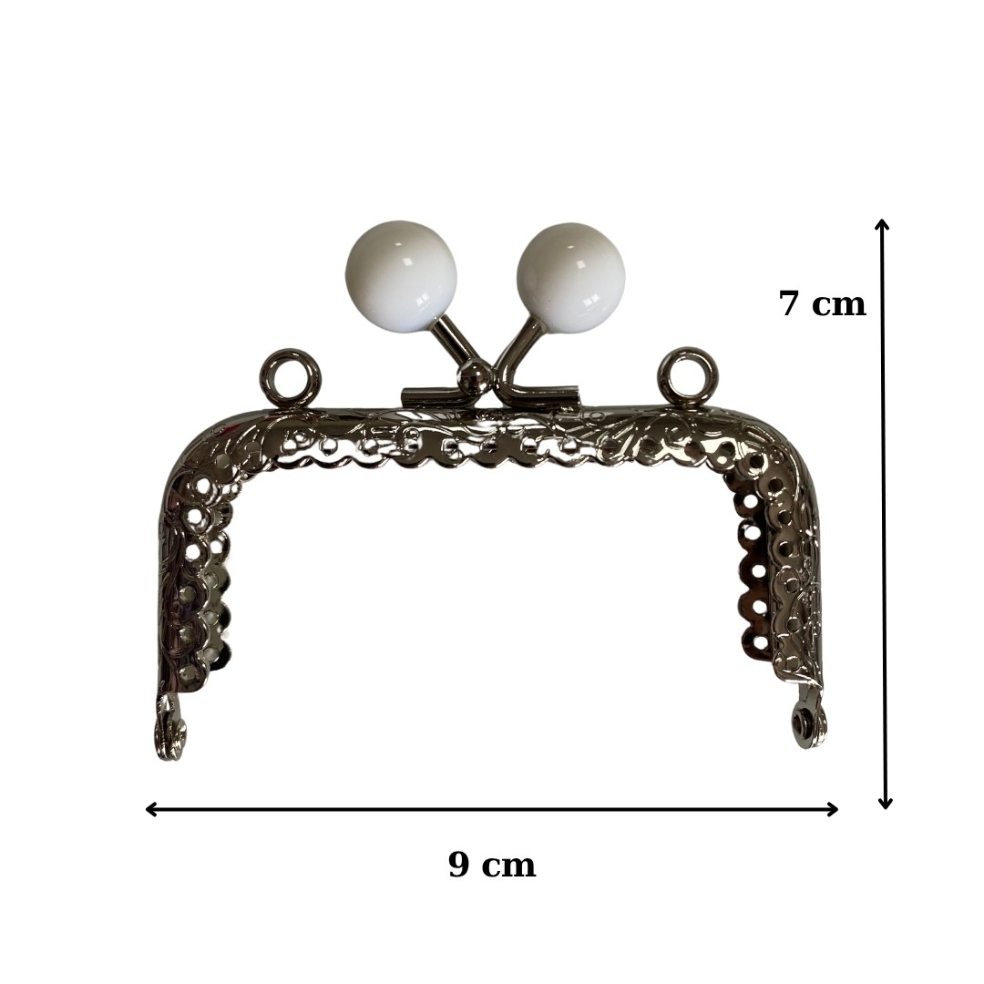 Tokalı Cüzdan Klipsi Eskitme - Gümüş image