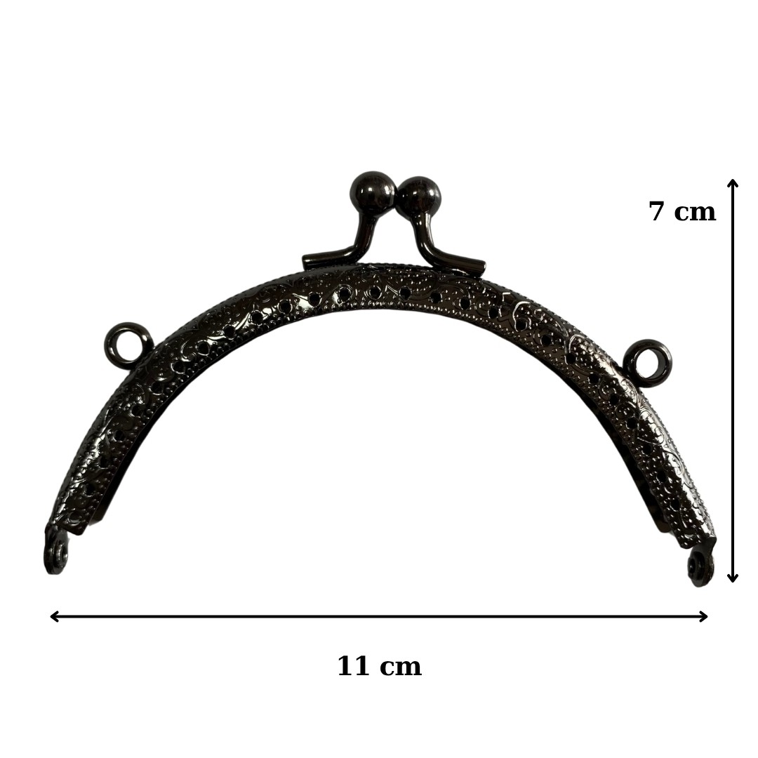 Oval Cüzdan Klipsi Eskitme - Antrasit image