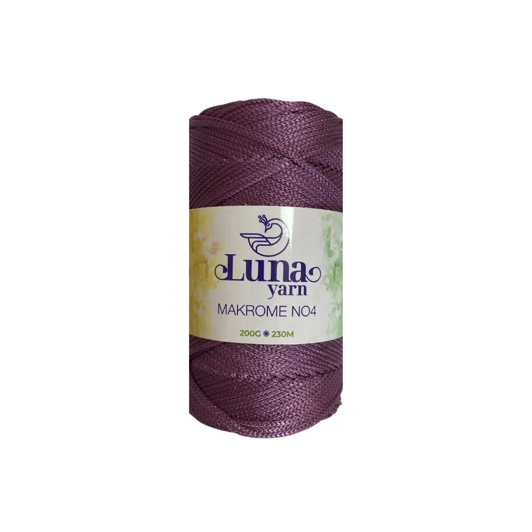 Luna Polyester Makrome El Örgü İpi - Açık Mor image