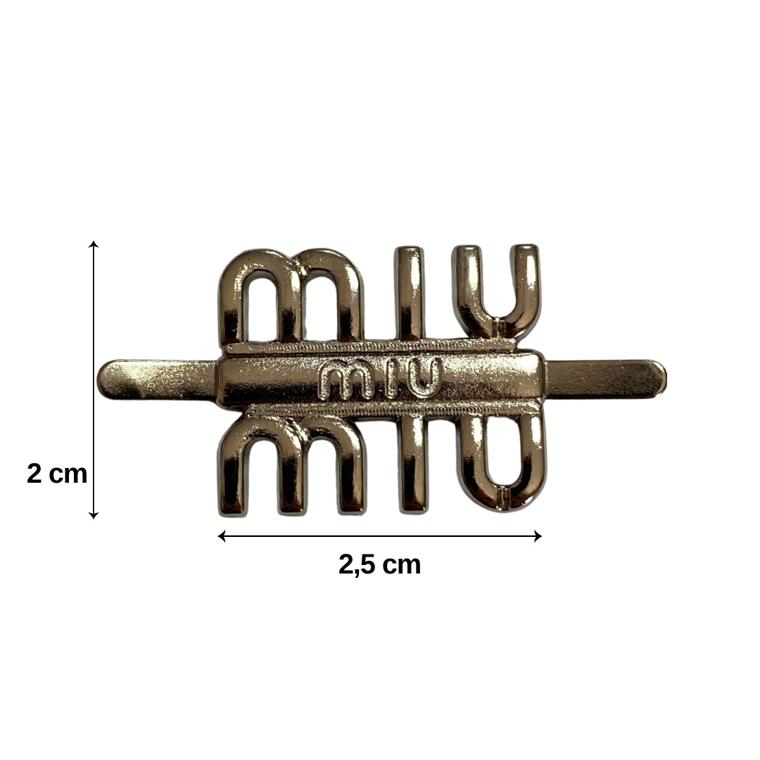 Miu Miu Çanta Süsü - Gümüş image