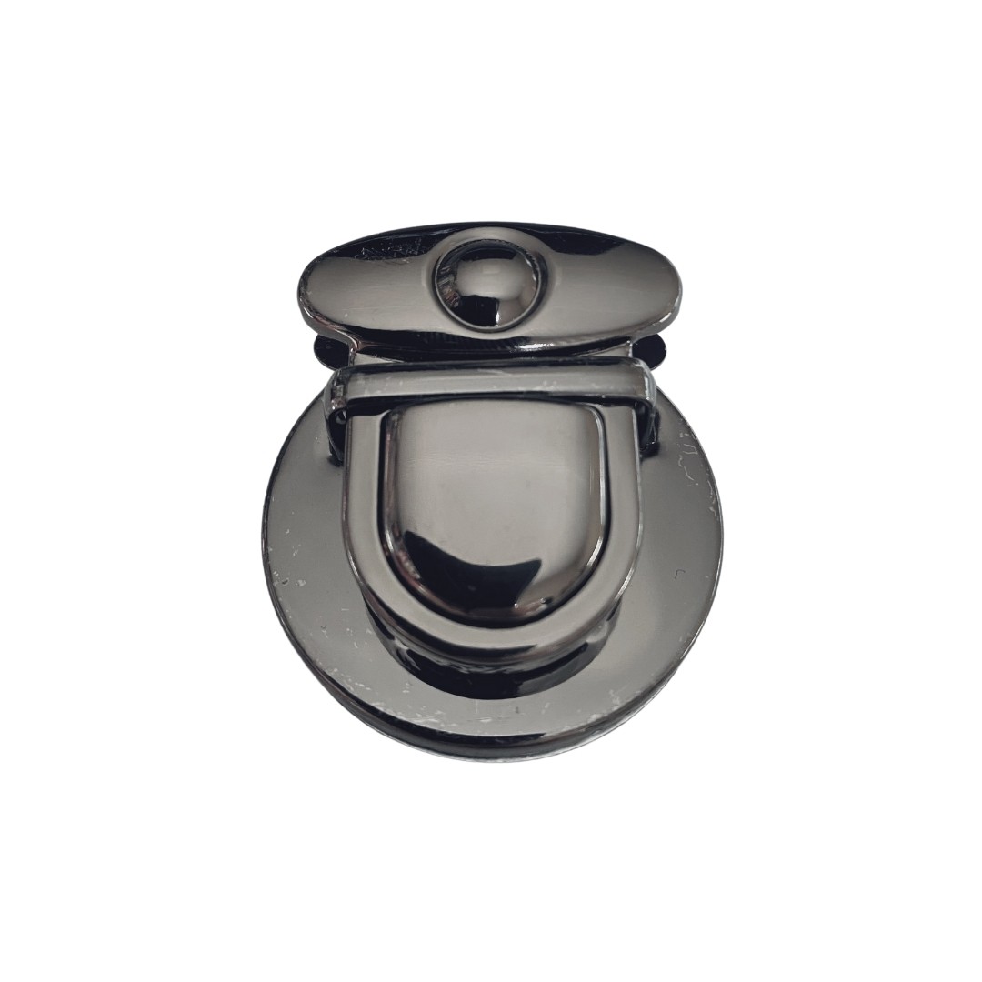 Oval Metal Çanta Kilidi - Antrasit image