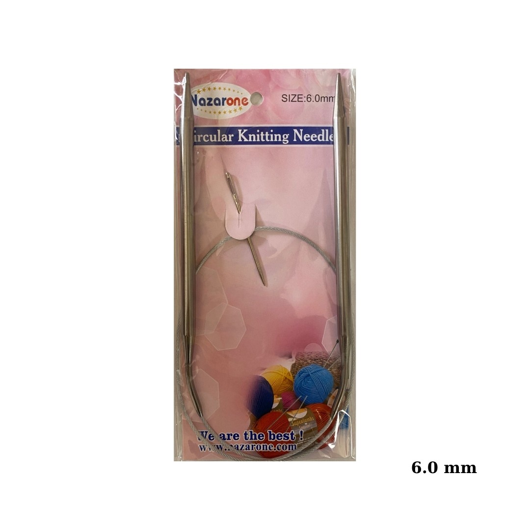 Nazarone Çelik Misinalı Şiş 60 Cm - 6.0 mm image
