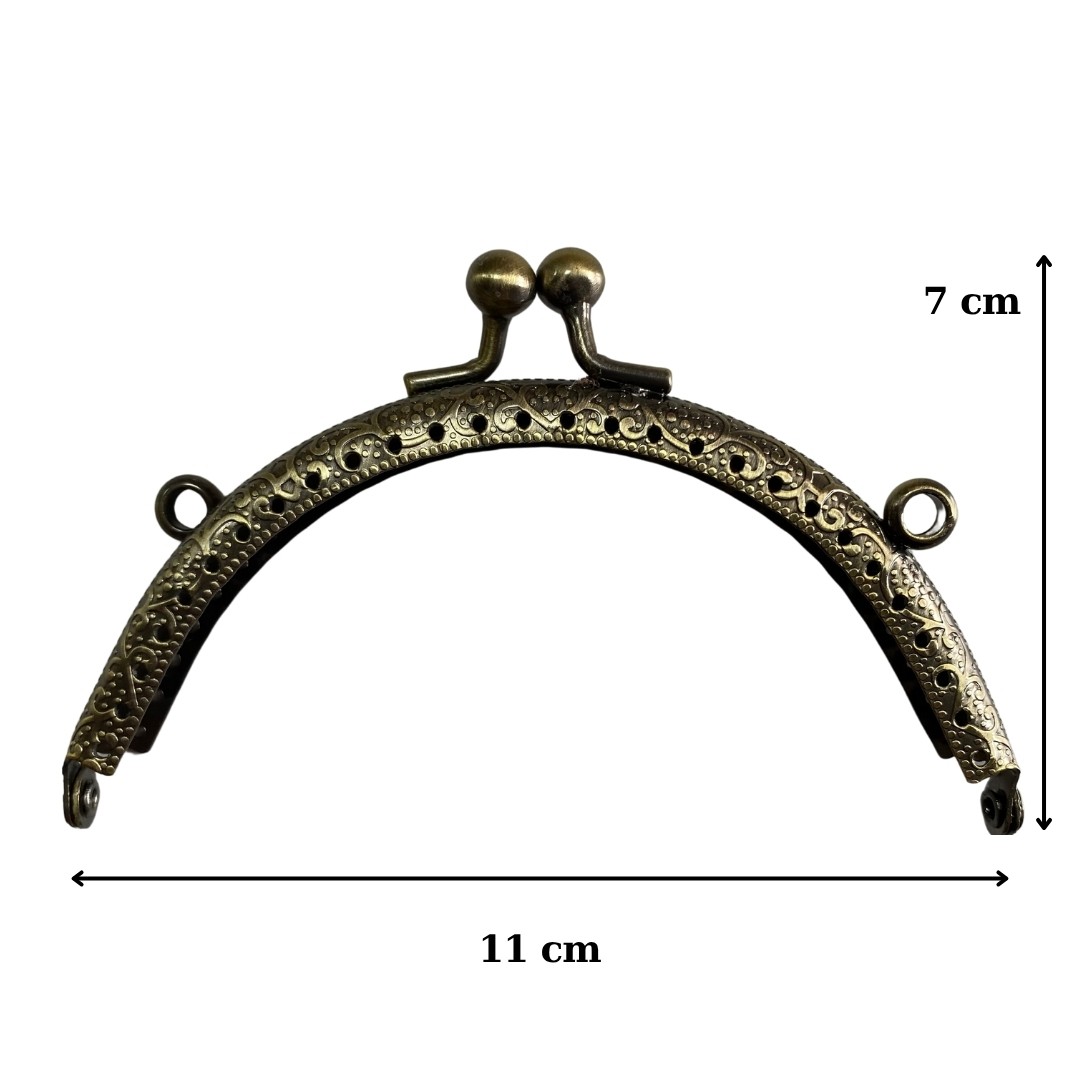 Oval Cüzdan Klipsi Eskitme - Sarı image
