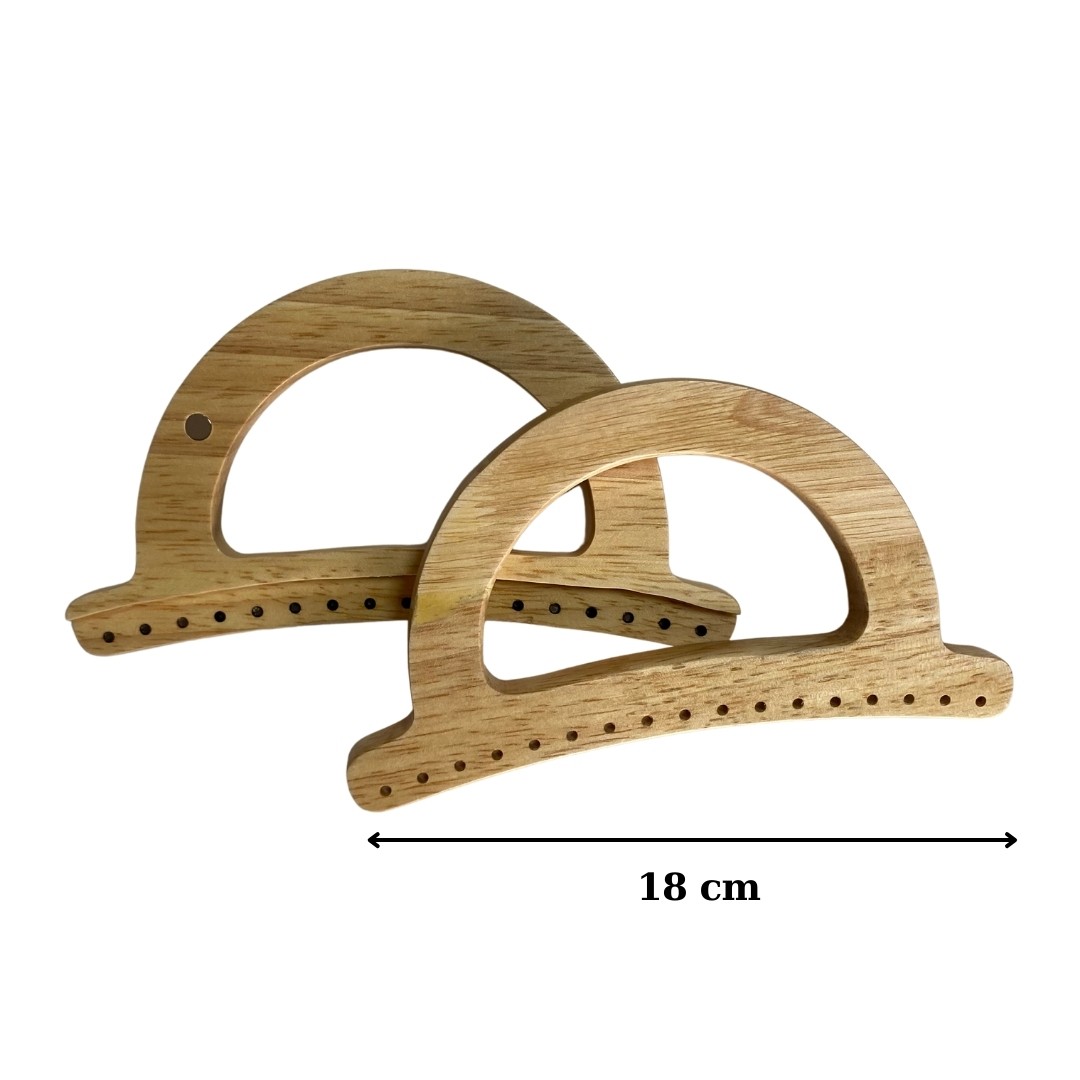 Mini Ahşap Çanta Burs Mıknatıslı - Krem Rengi image