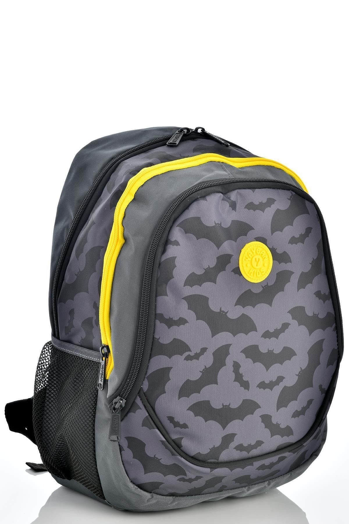 Kids 14371 Yarasa Desenli Okul Sırt Çantası 3'lü Set