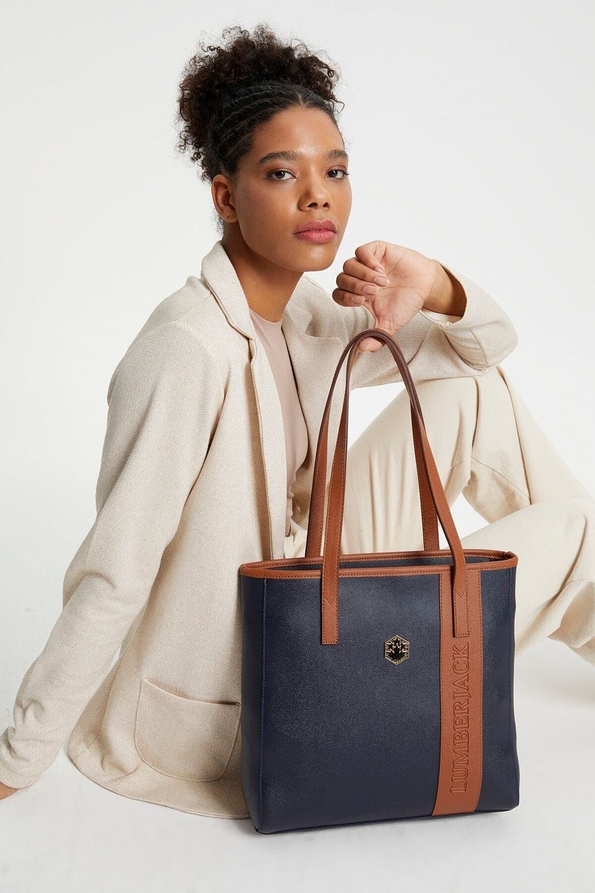 21750 Kadın Çantası Lacivert Taba