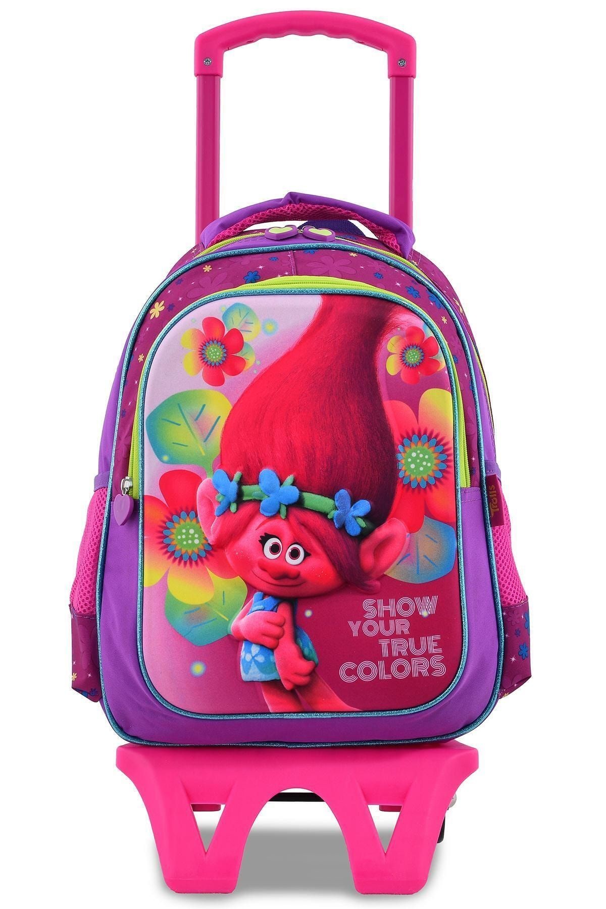 Trolls Tekerlekli 3'lü Okul Seti 89083