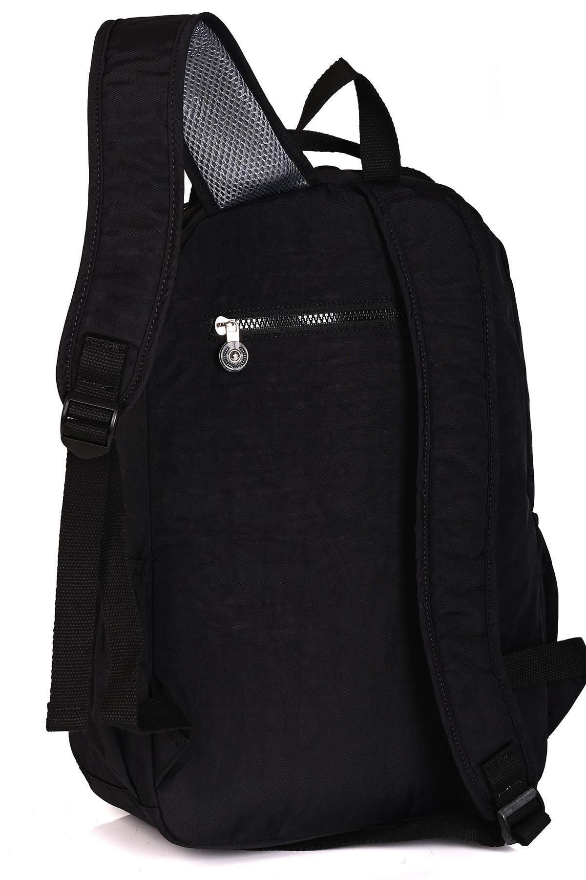 Çss 17296 Unisex Geniş Hacimli Krinkıl Kumaş Okul Sırt Çantası