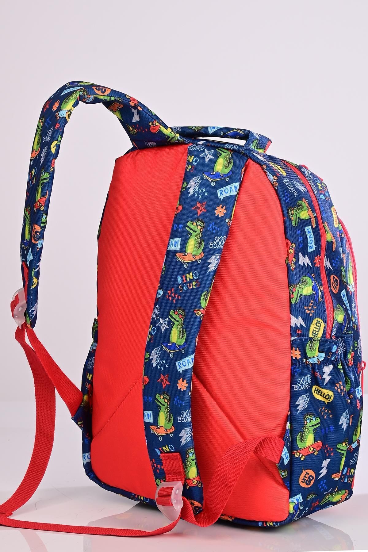 Kıds&Love L5084 Crocodile Okul Sırt Çantası Beslenmeli Set