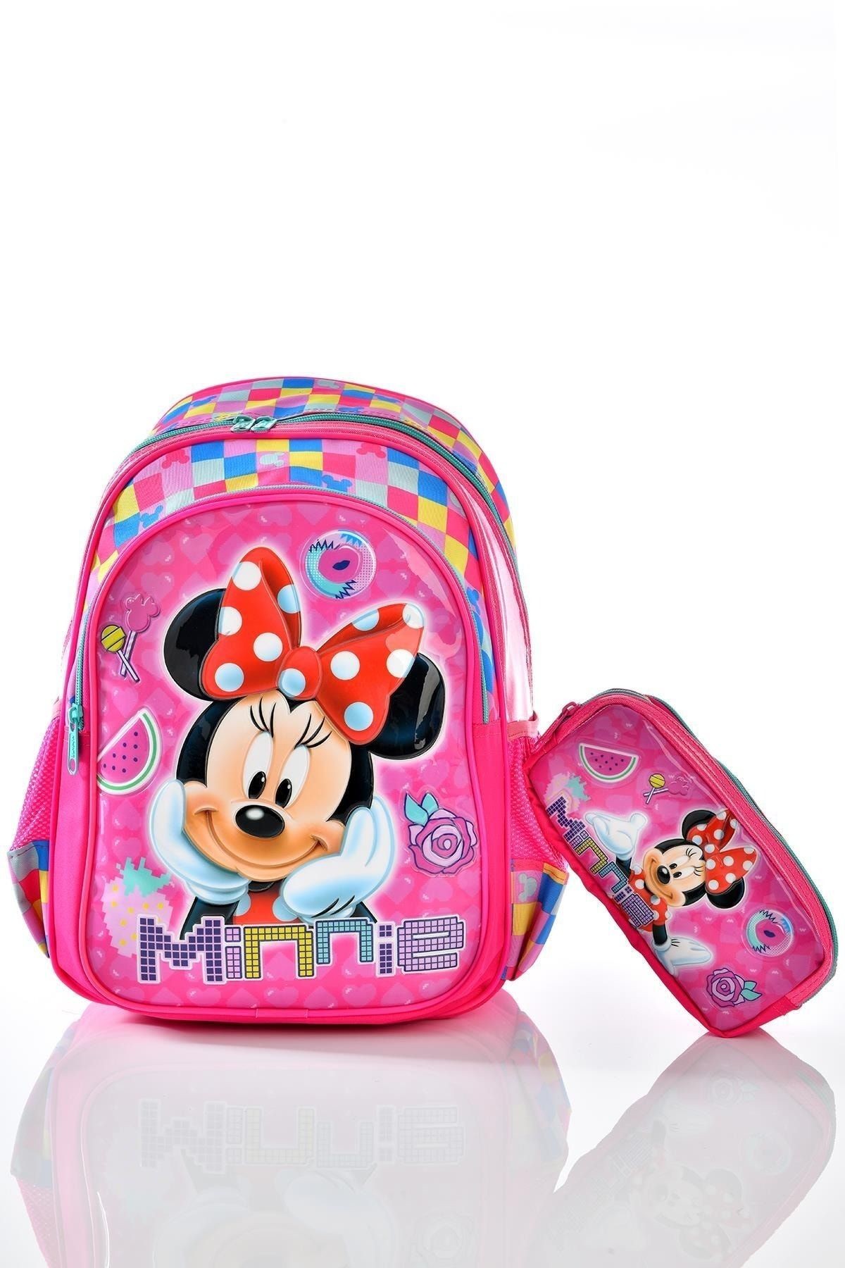 Lidyamed Minnie Mouse 73165 Okul Sırt Çantası Kalemlikli Set