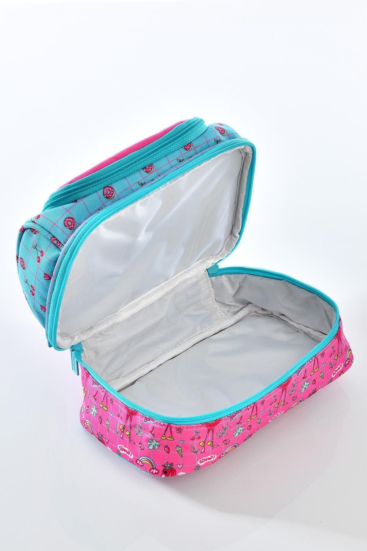 Kıds Love Flamingo Okul Sırt Çantası L5023 Beslenme Çantalı Set