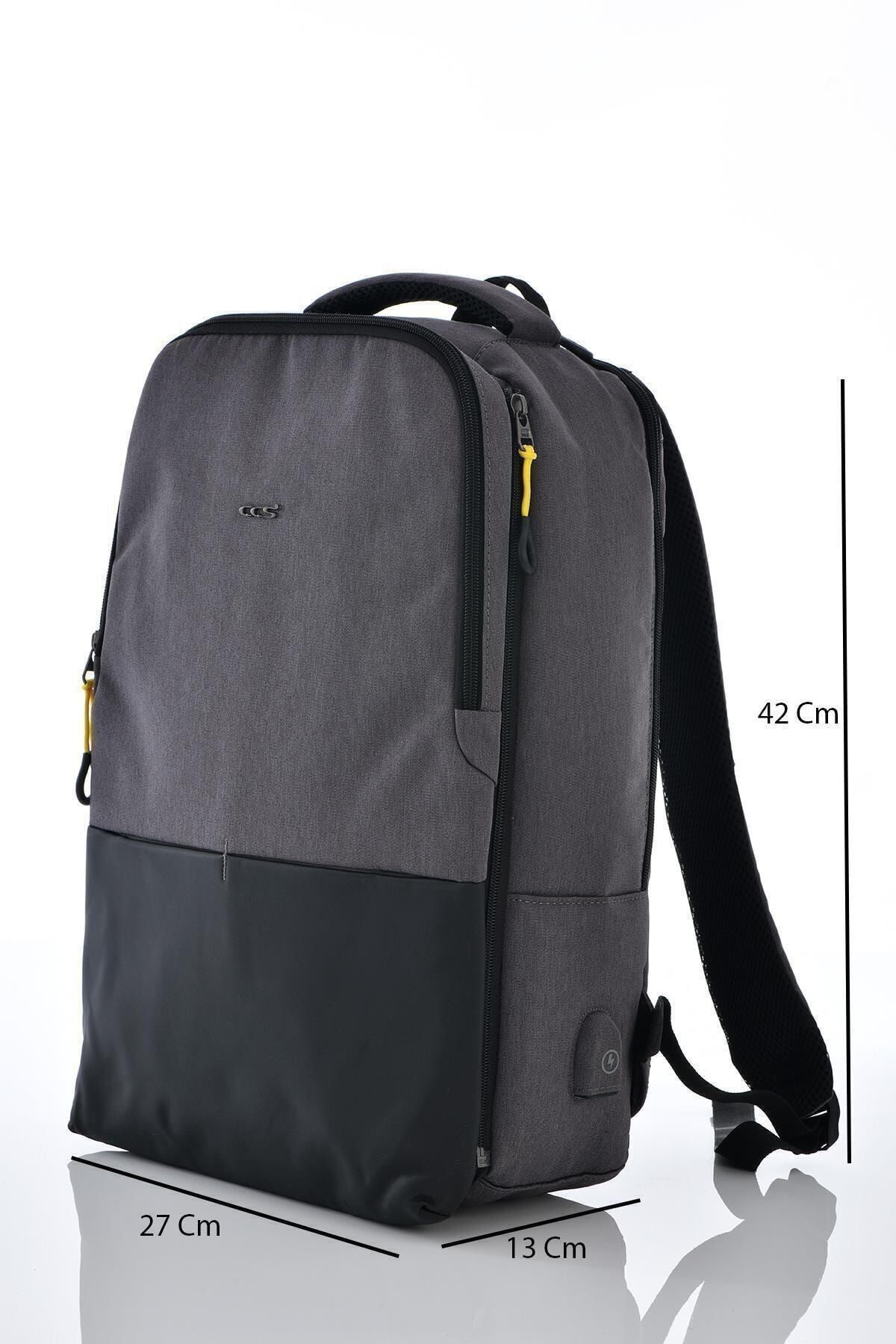 Gri Laptop Bölmeli Sırt Çantası 51260
