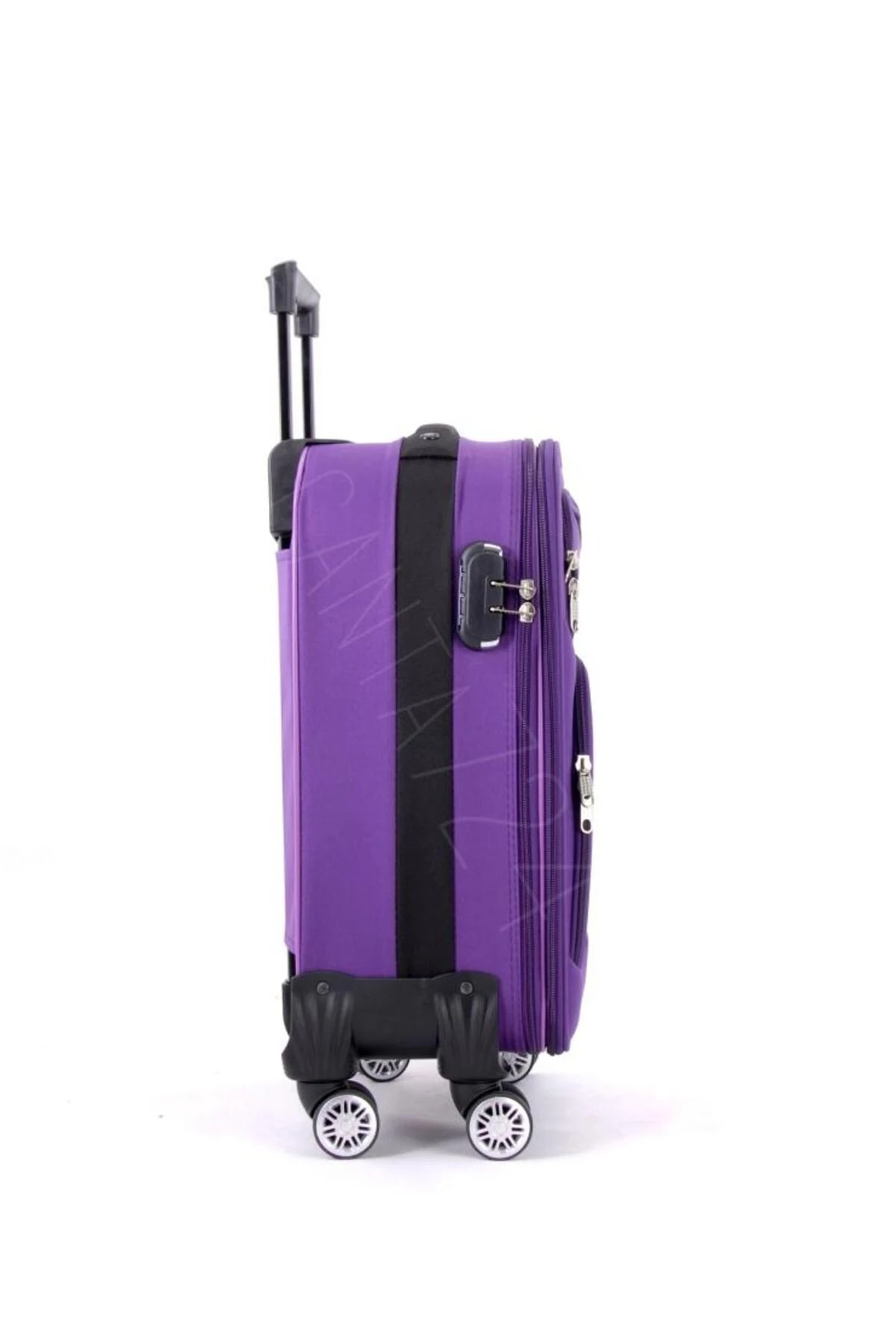 4 095 TEKERLEKLİ VALİZ KABİN BOY MOR