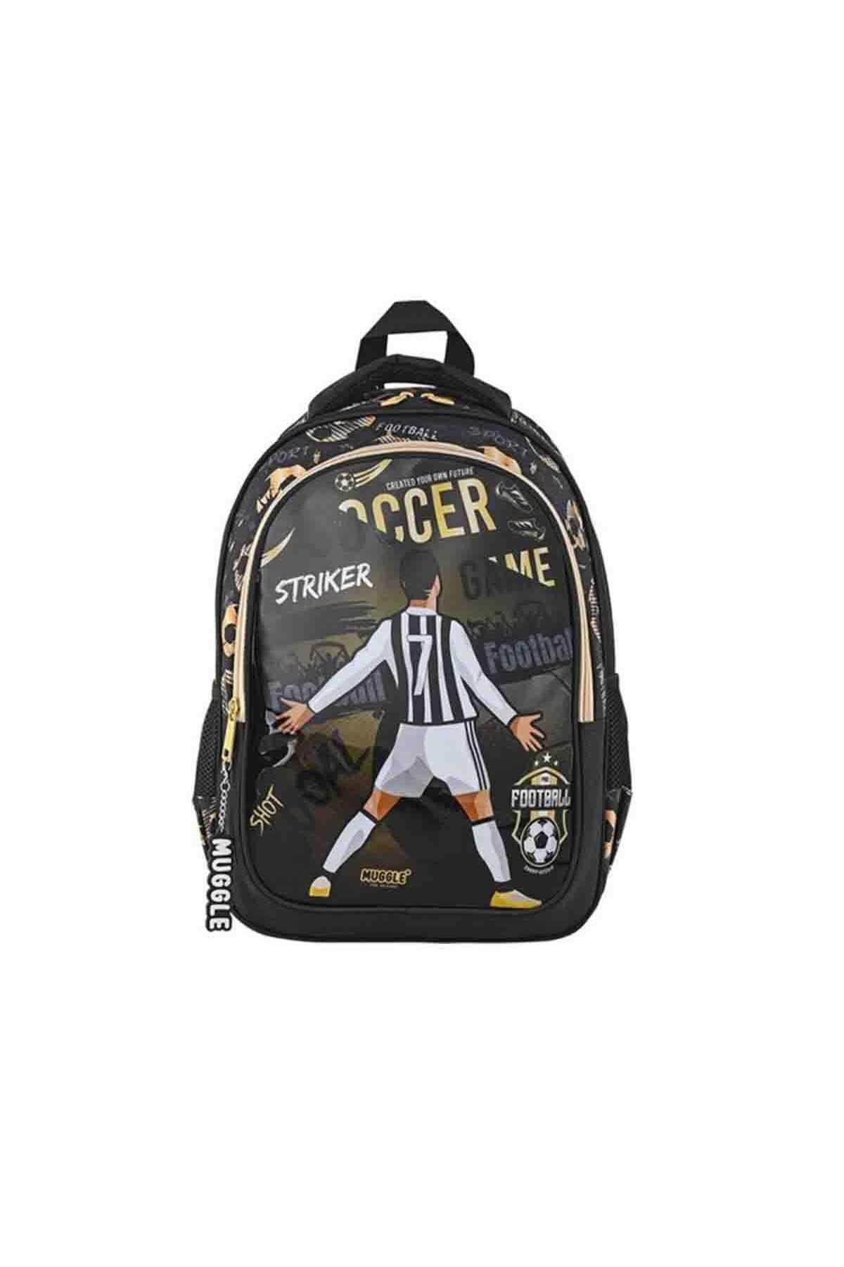 MU-9140 İlkokul Sırt Çantası Soccer Game + Beslenme Çantası + Kalem Kutusu