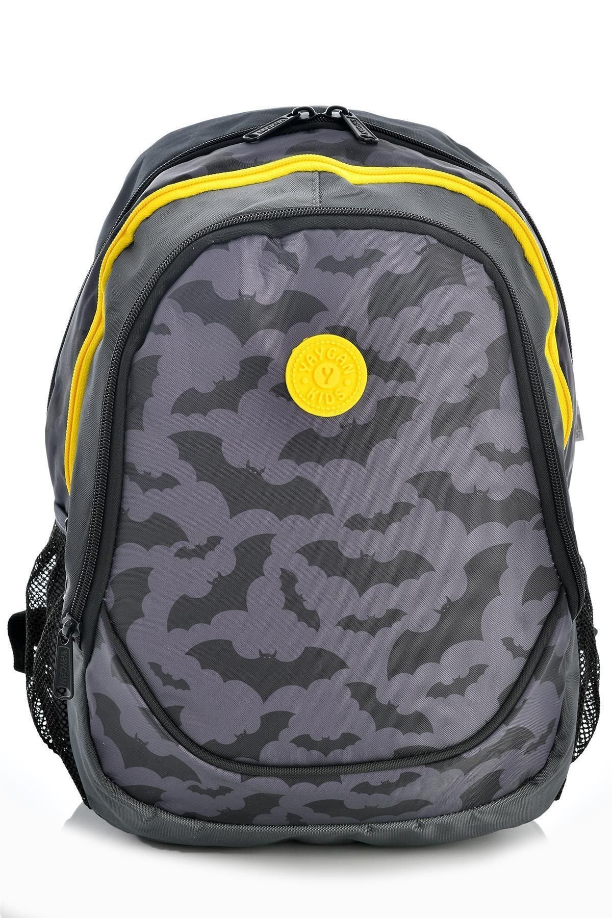 Kids 14371 Yarasa Desenli Okul Sırt Çantası 3'lü Set