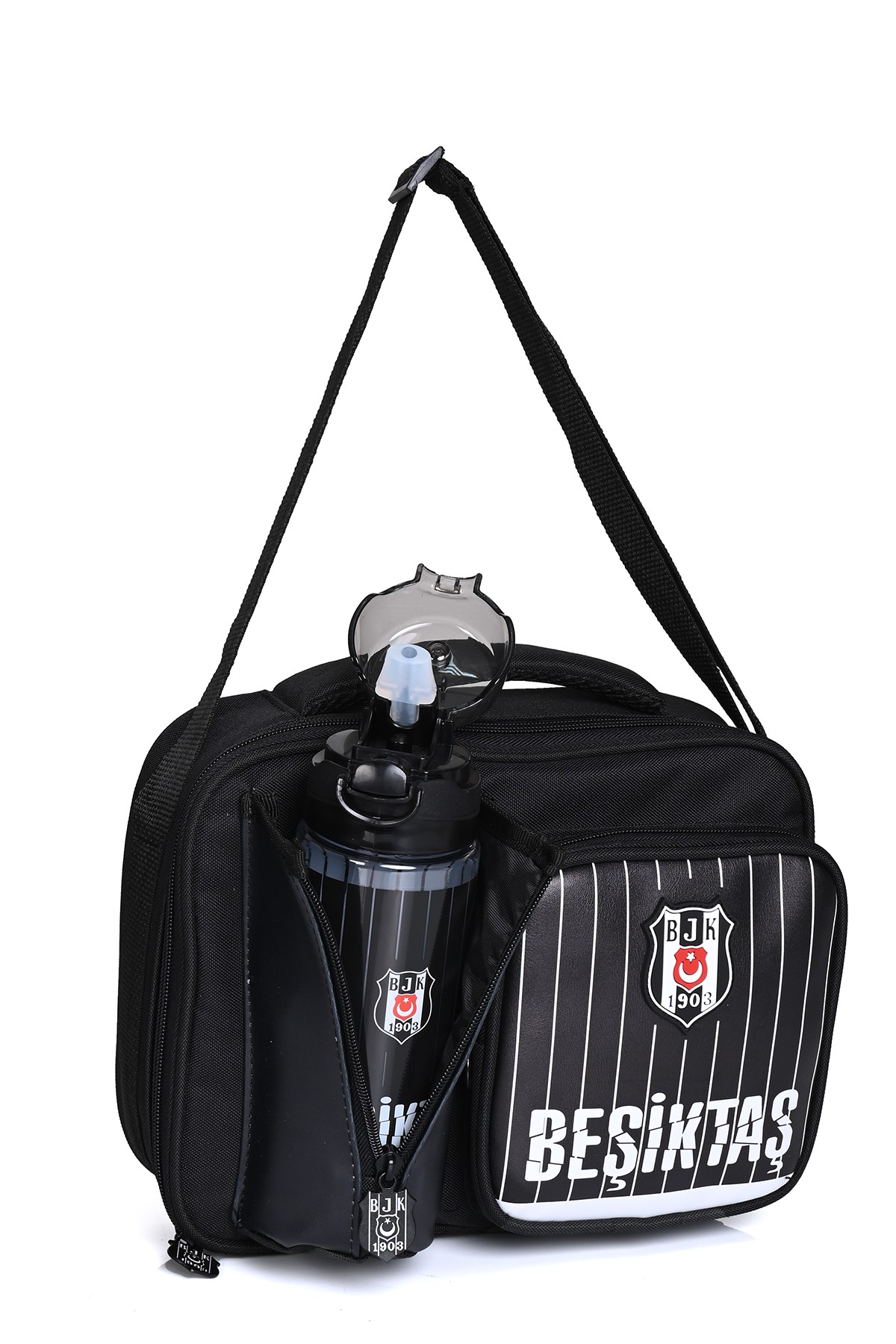Beşiktaş 25352 Lisanslı 5'li Okul Seti – Sırt Çantası, Beslenme, Kalemlik, Matara, Beslenme Kabı