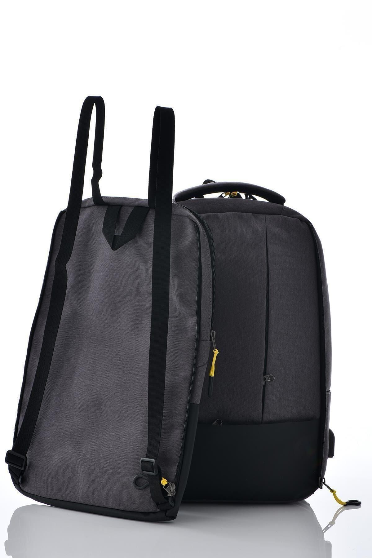 Gri Laptop Bölmeli Sırt Çantası 51260