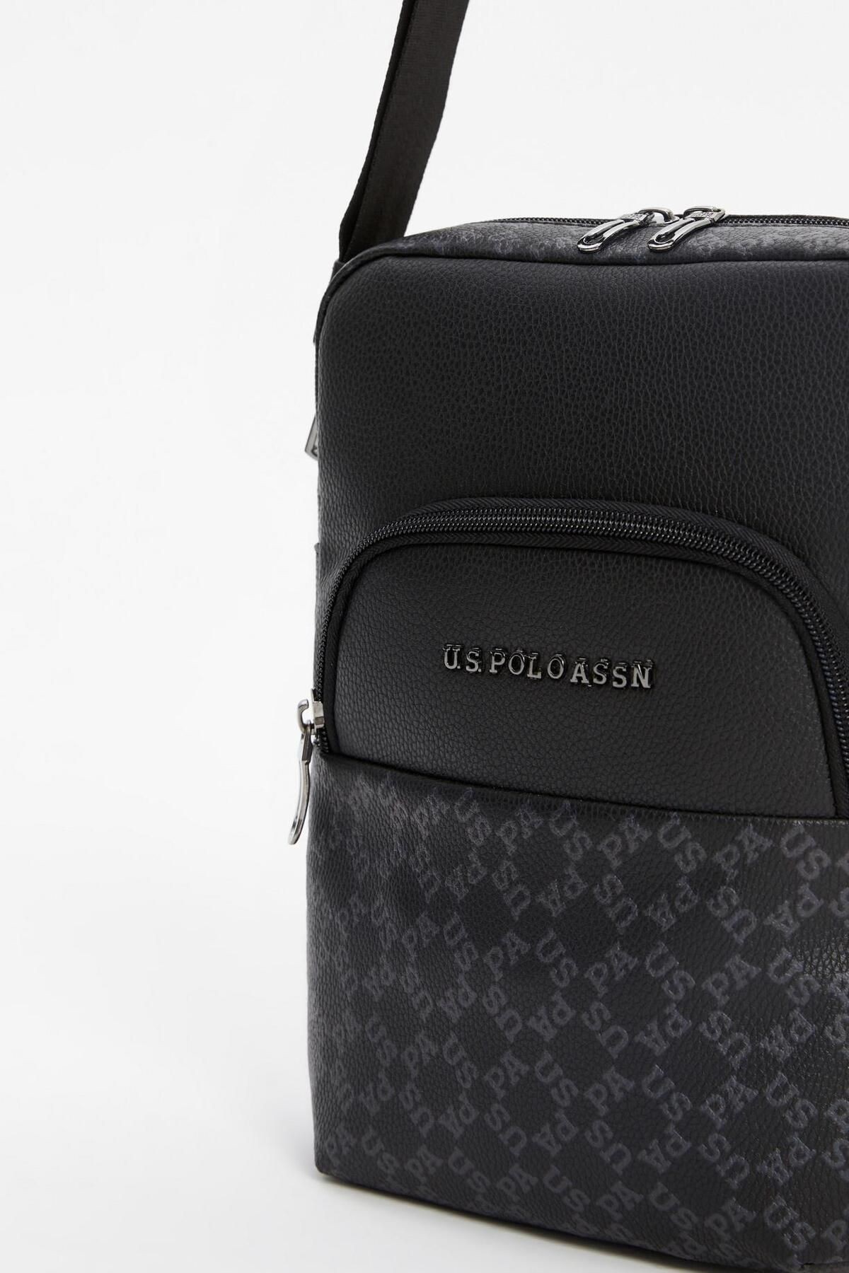 U.S. POLO ASSN. PLEVR23601 Siyah - Gri Erkek Omuz Çantası
