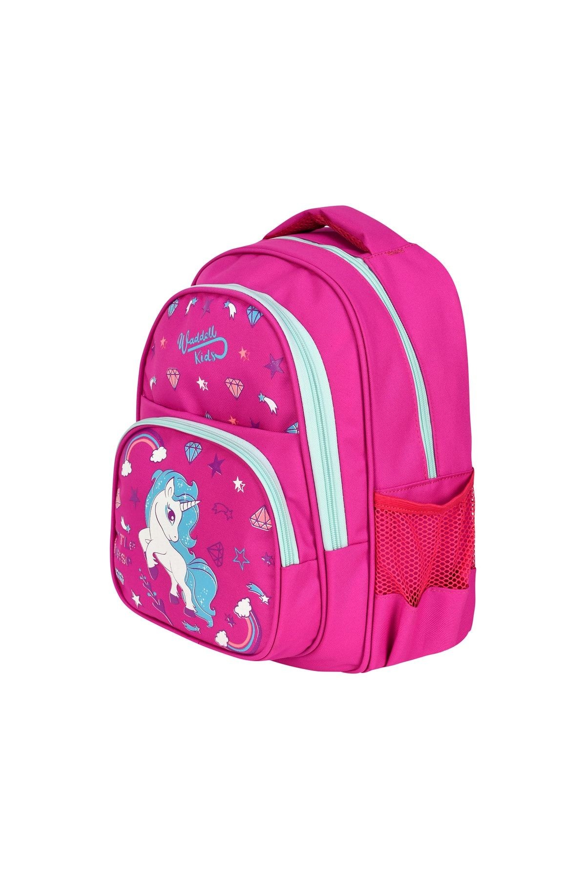 Lisansı Pembe Unicorn Desenli Ilkokul Sırt Çantası Ve Beslenme Çantası
