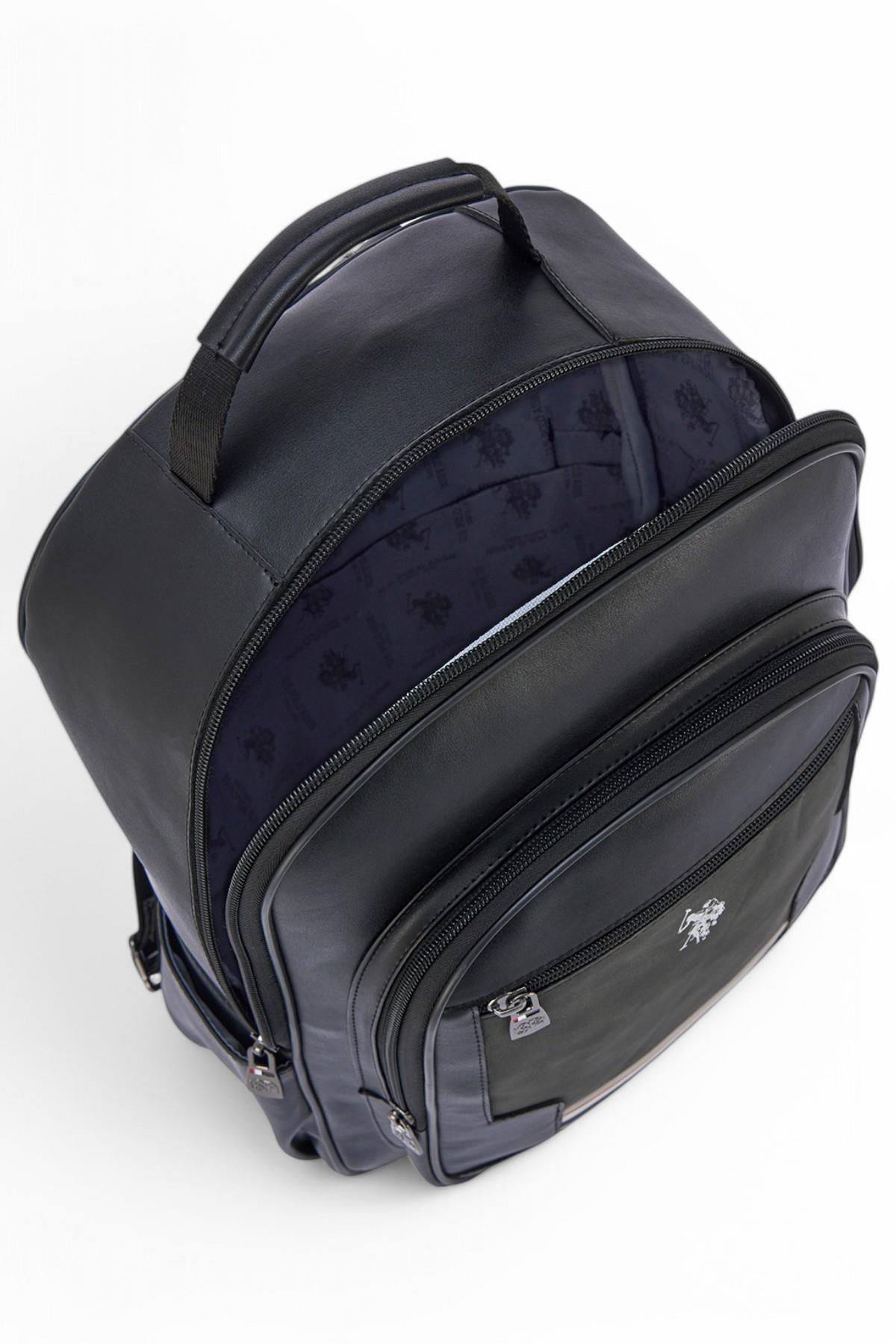 U.s. Polo Assn. Plcan250132 Vegan Suni Deri Laptop Bölmeli Sırt Çantası Ve Omuz Askılı Çapraz Çanta