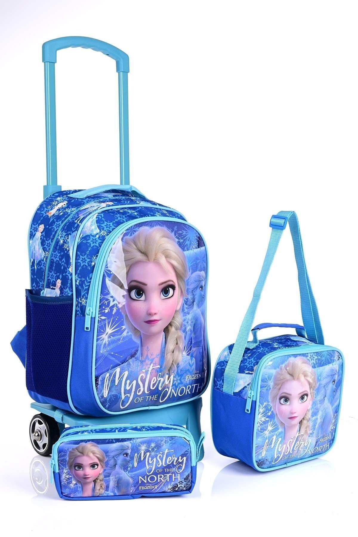41159 Lisanslı Tekerlekli Okul Sırt Çantası 3'lü Set