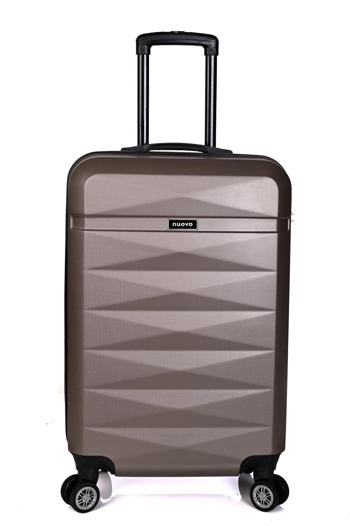Deriend 5100 Unisex 3'Lü Valiz Seti Bronz