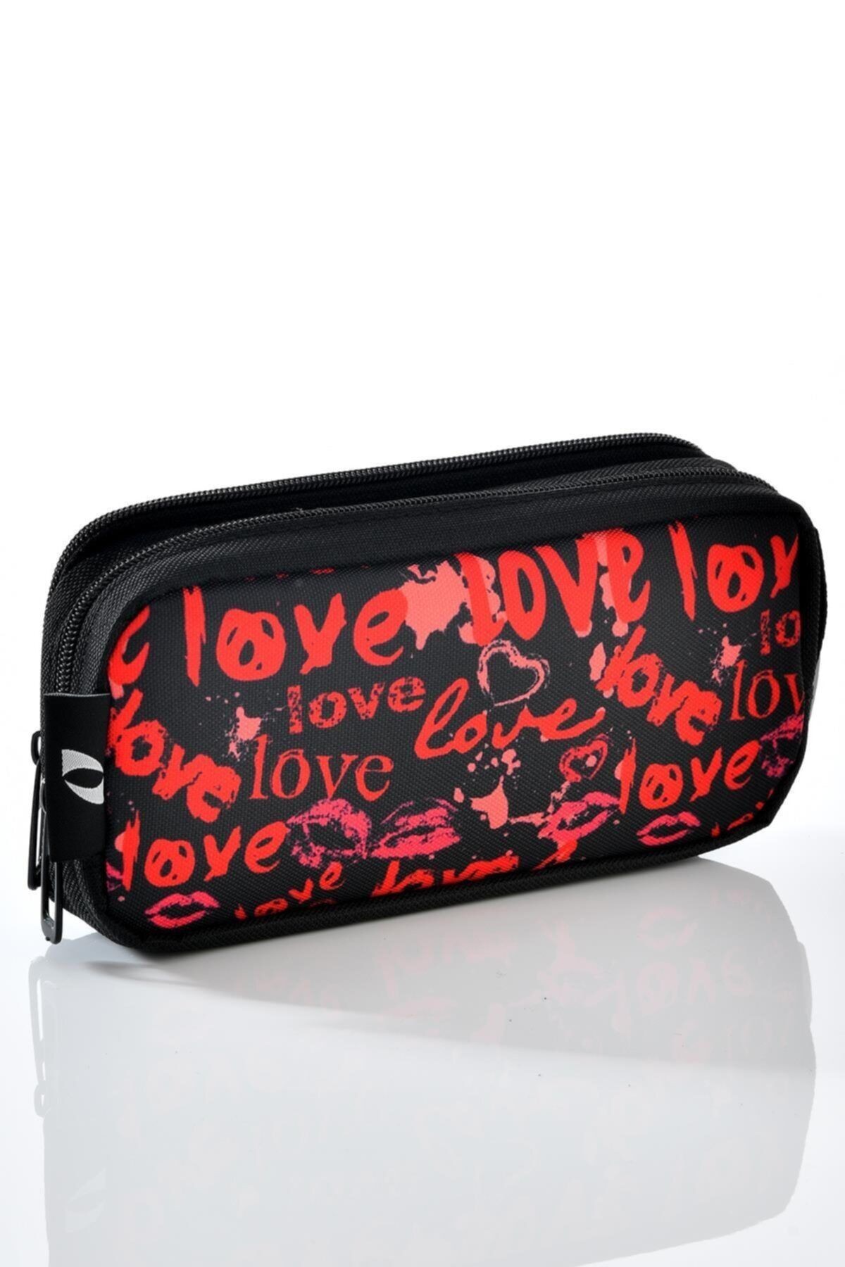 887 Love Desenli Okul Sırt Çantası Kalemlikli Set