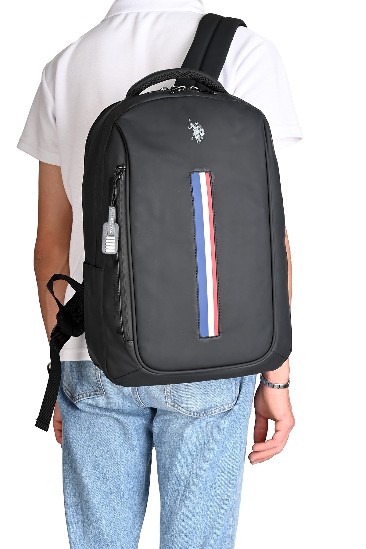 U.S. Polo Assn. Laptop Bölmeli Sırt Çantası – USB Girişli, Suya Dayanıklı PLEVRYD2358