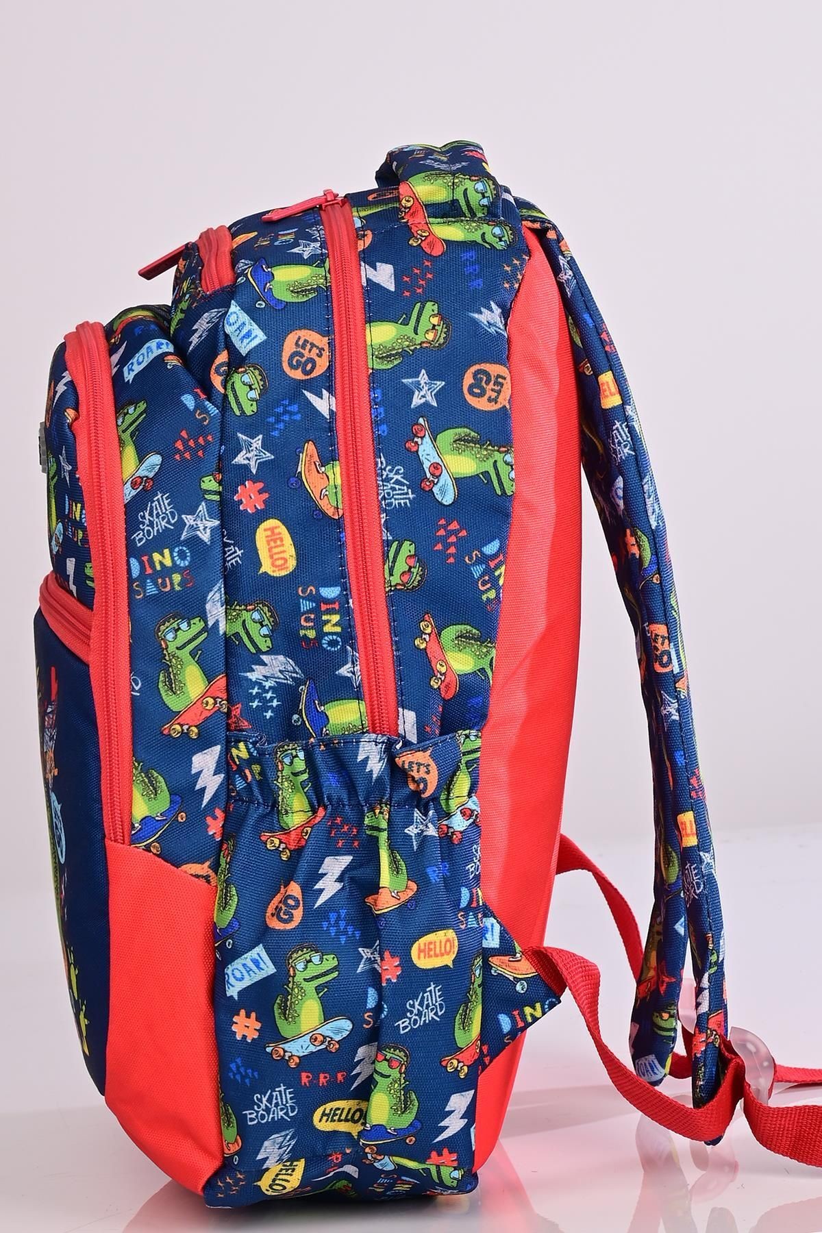Kıds&Love L5084 Crocodile Okul Sırt Çantası Beslenmeli Set