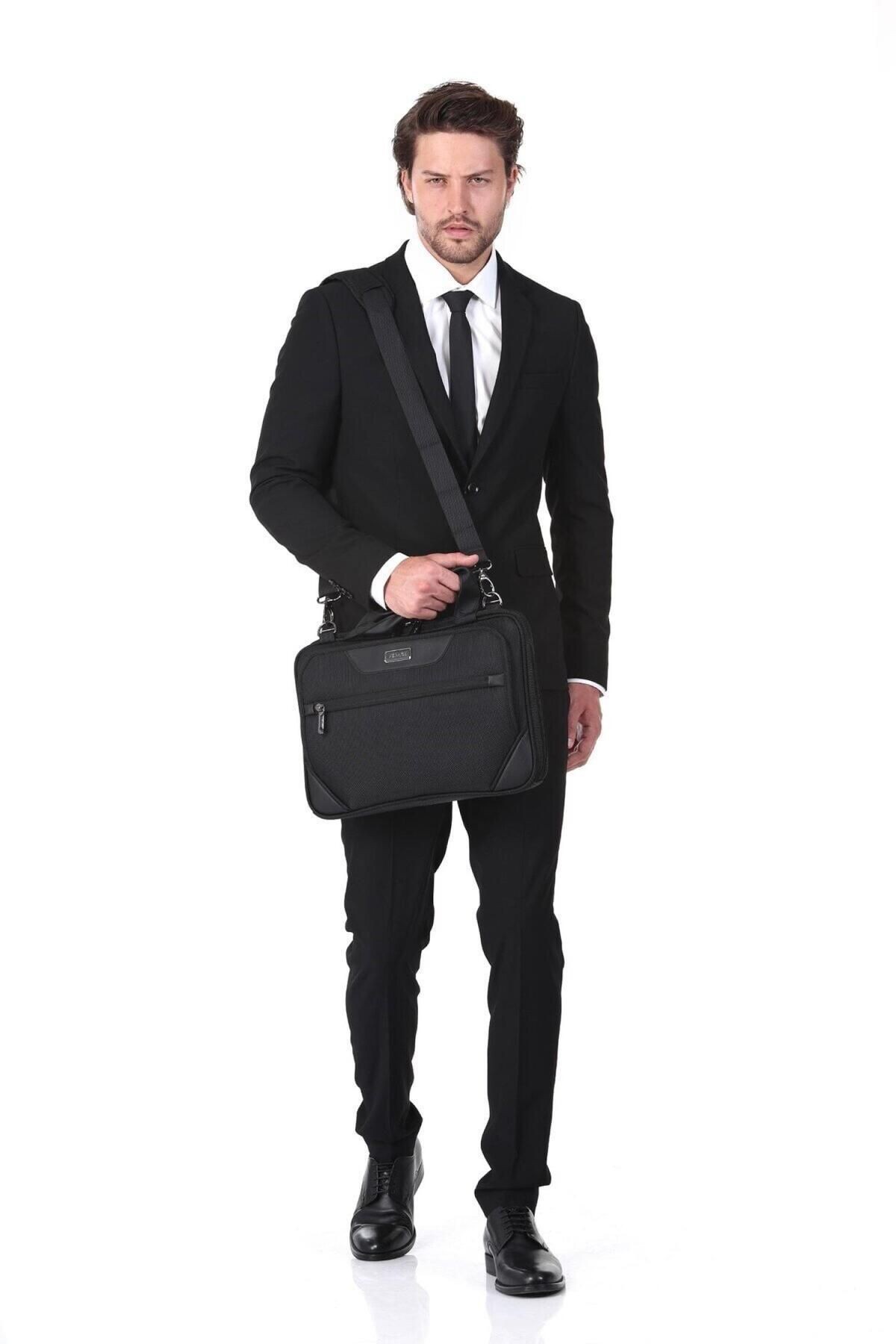 Verage Gm18065-1a 15.6 Inch Erkek Evrak Çantası Siyah