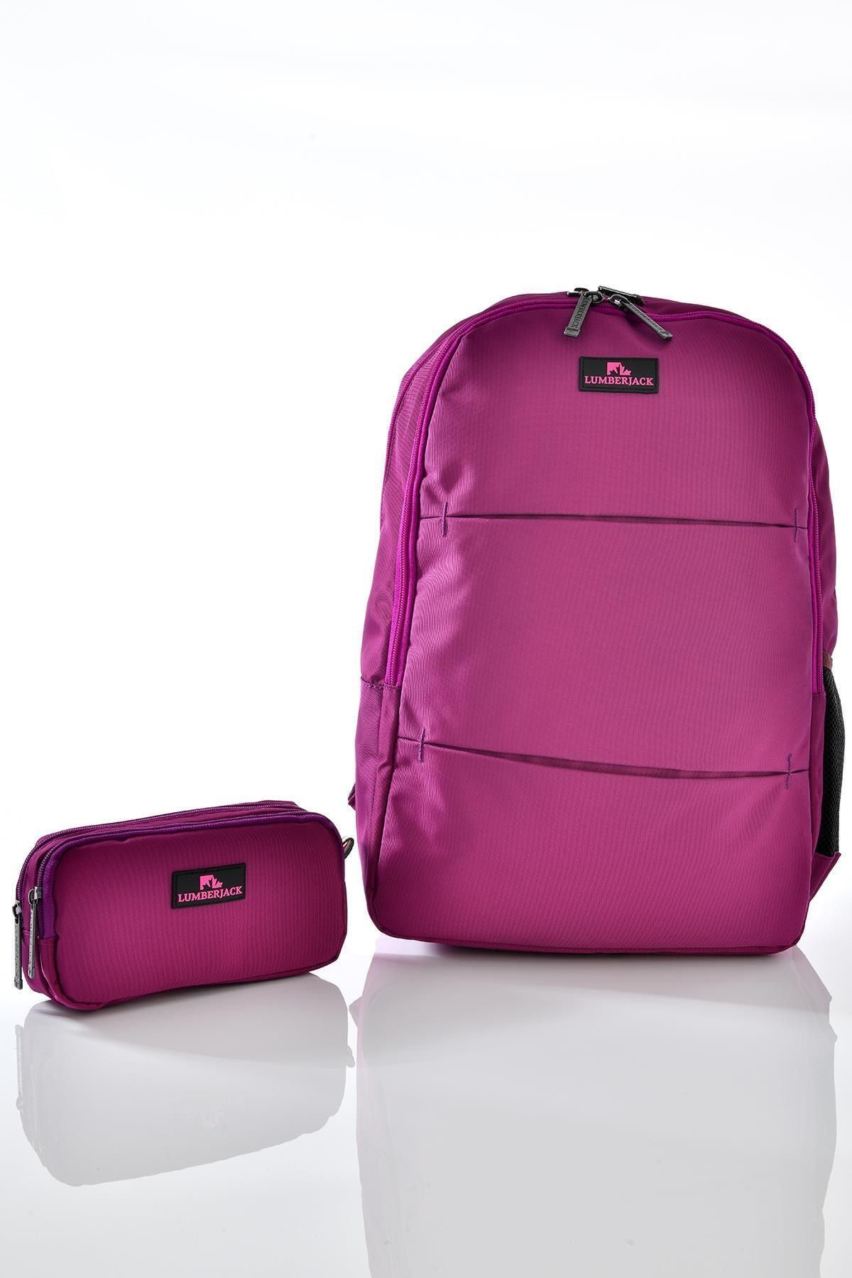 9471 Okul Sırt Çantası Kalemlikli Set Mor