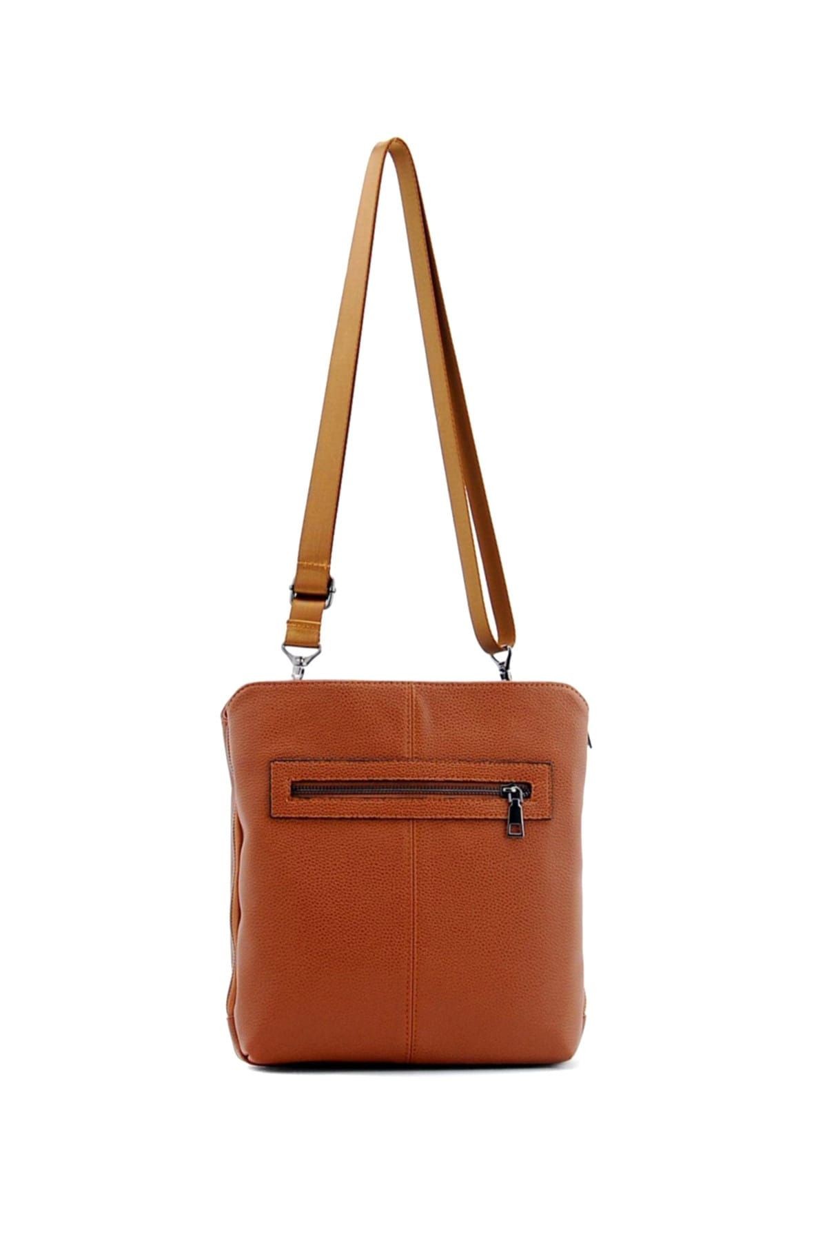 Taba Unisex Postacı Çantası Sccapraz1Taba