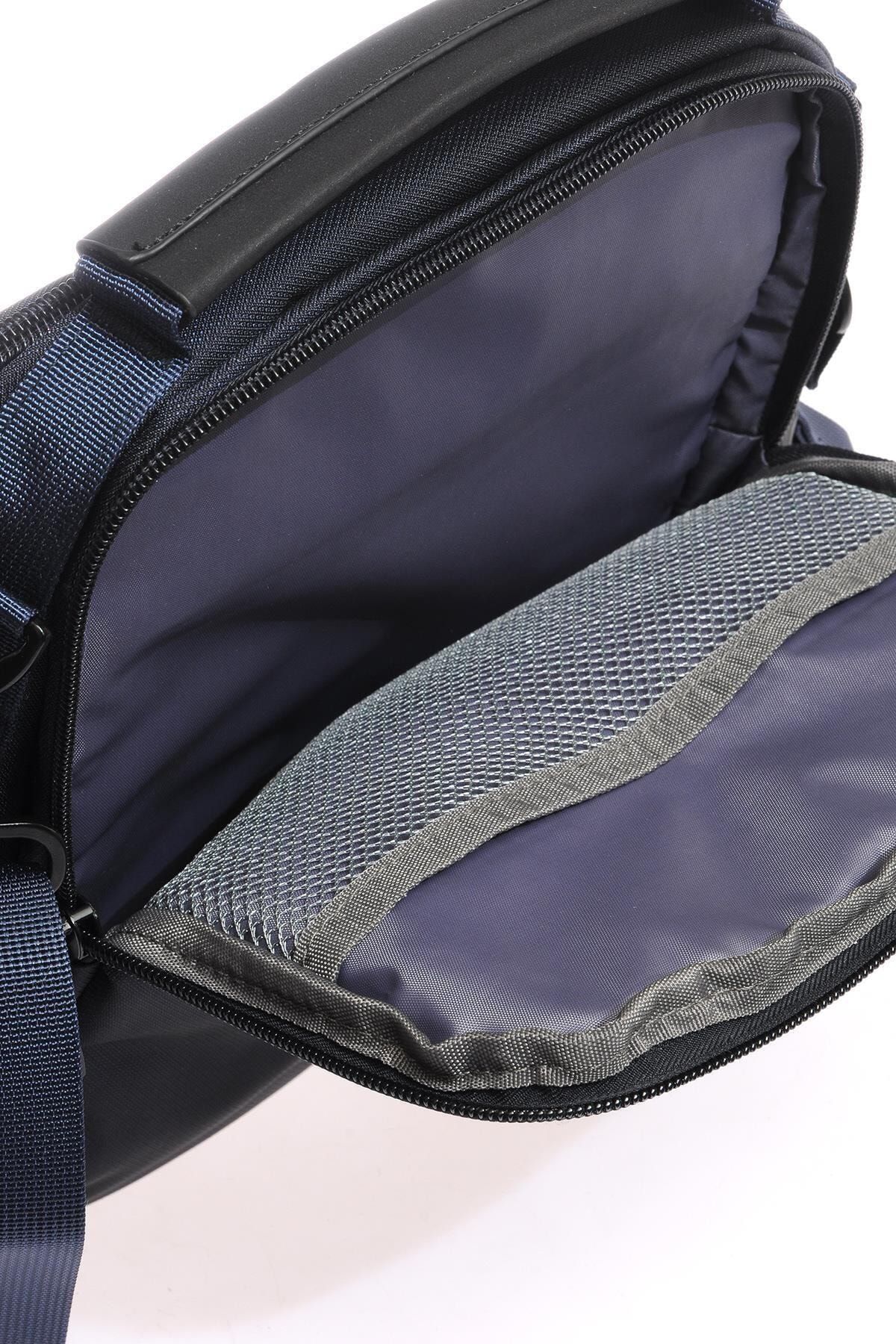 Lacivert Erkek Çapraz Laptop & Evrak Çantası