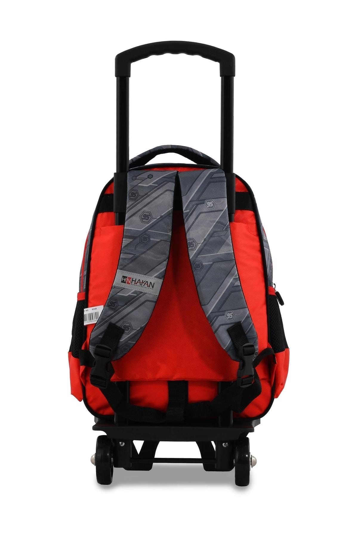 Gri Kırmızı Unisex Okul Çantası carstekerleklıokulcantası95369