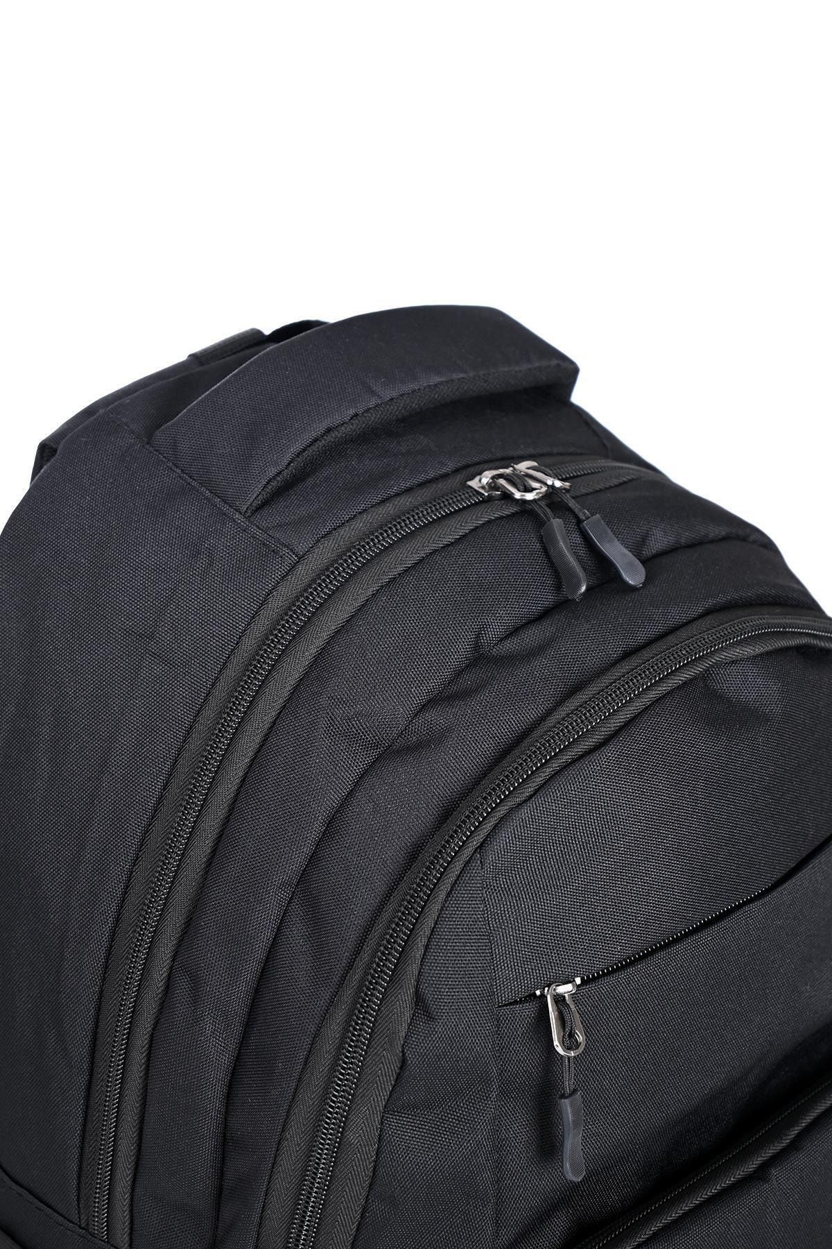 Unisex Laptop Bölmeli Spor Sırt Çantası Siyah