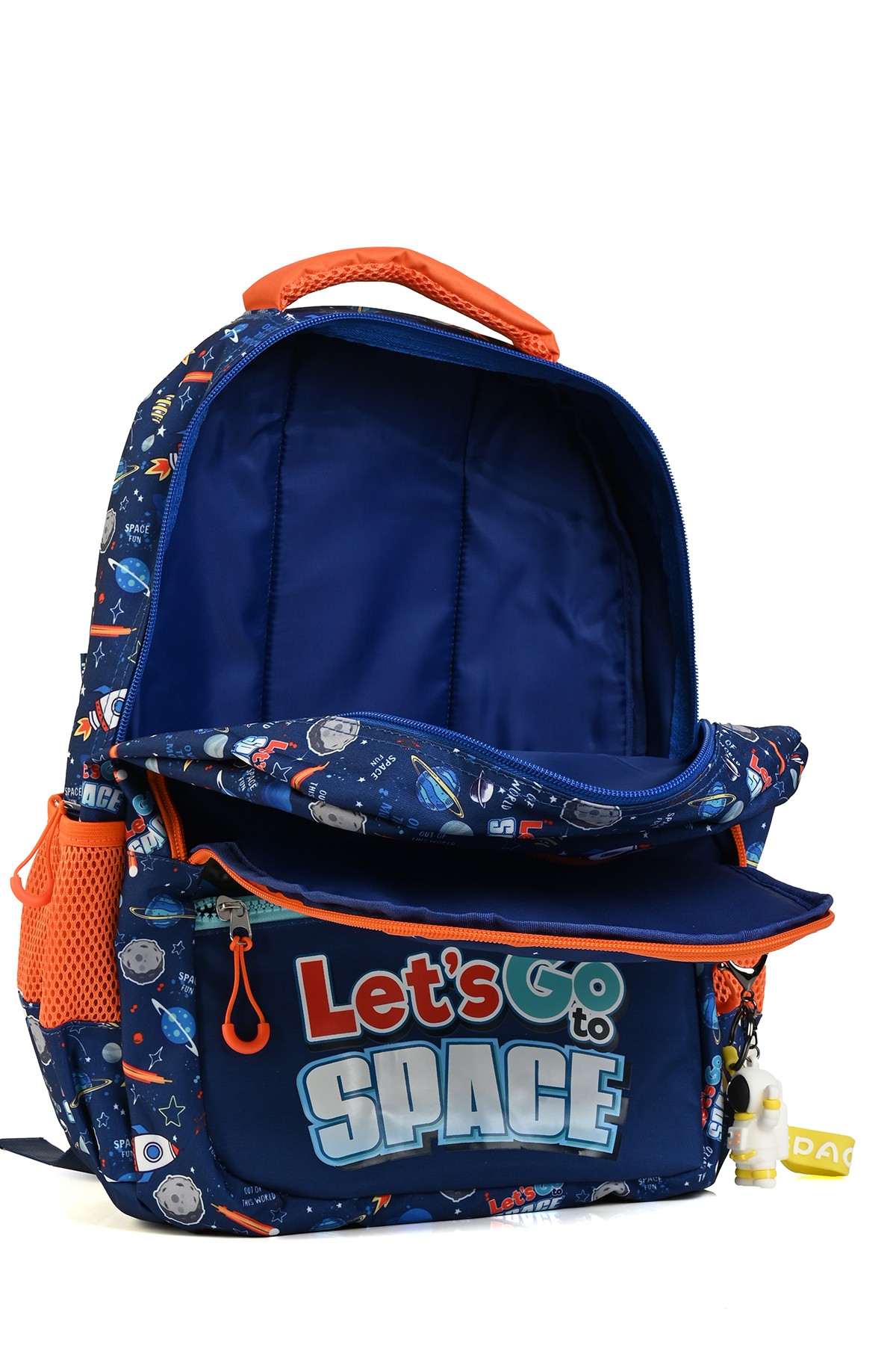 Muggle Mu5868 Astronot İlkokul Sırt Çantası 3'Lü Set [Okul Çantası+Beslenme Çantası+Kalem Kutusu)