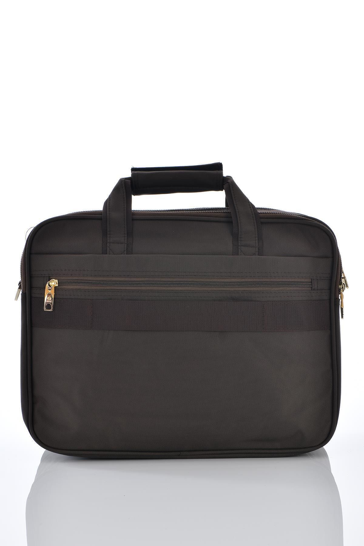 71233 Laptop Bölmeli Evrak Çantası Kahverengi