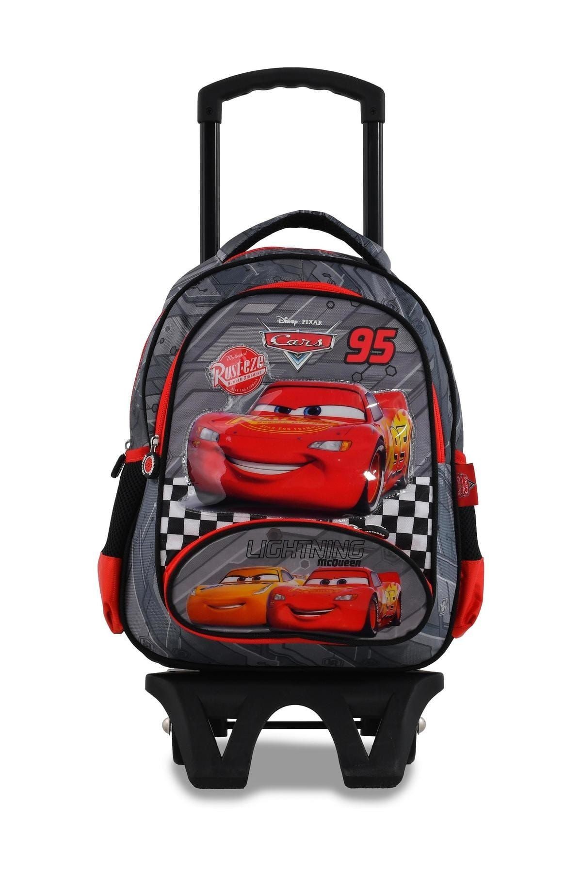 Gri Kırmızı Unisex Okul Çantası carstekerleklıokulcantası95369
